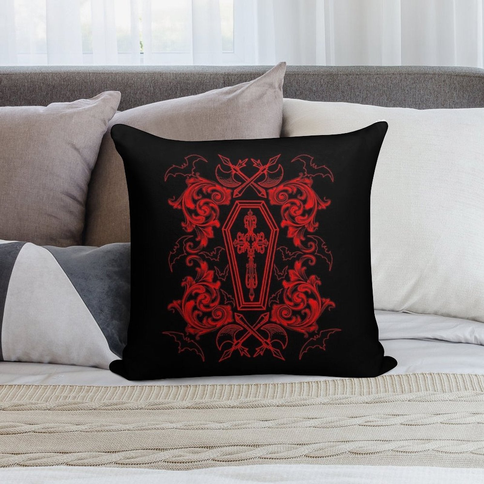 Gothic Vampire Soft Style Accent Throw Pillow