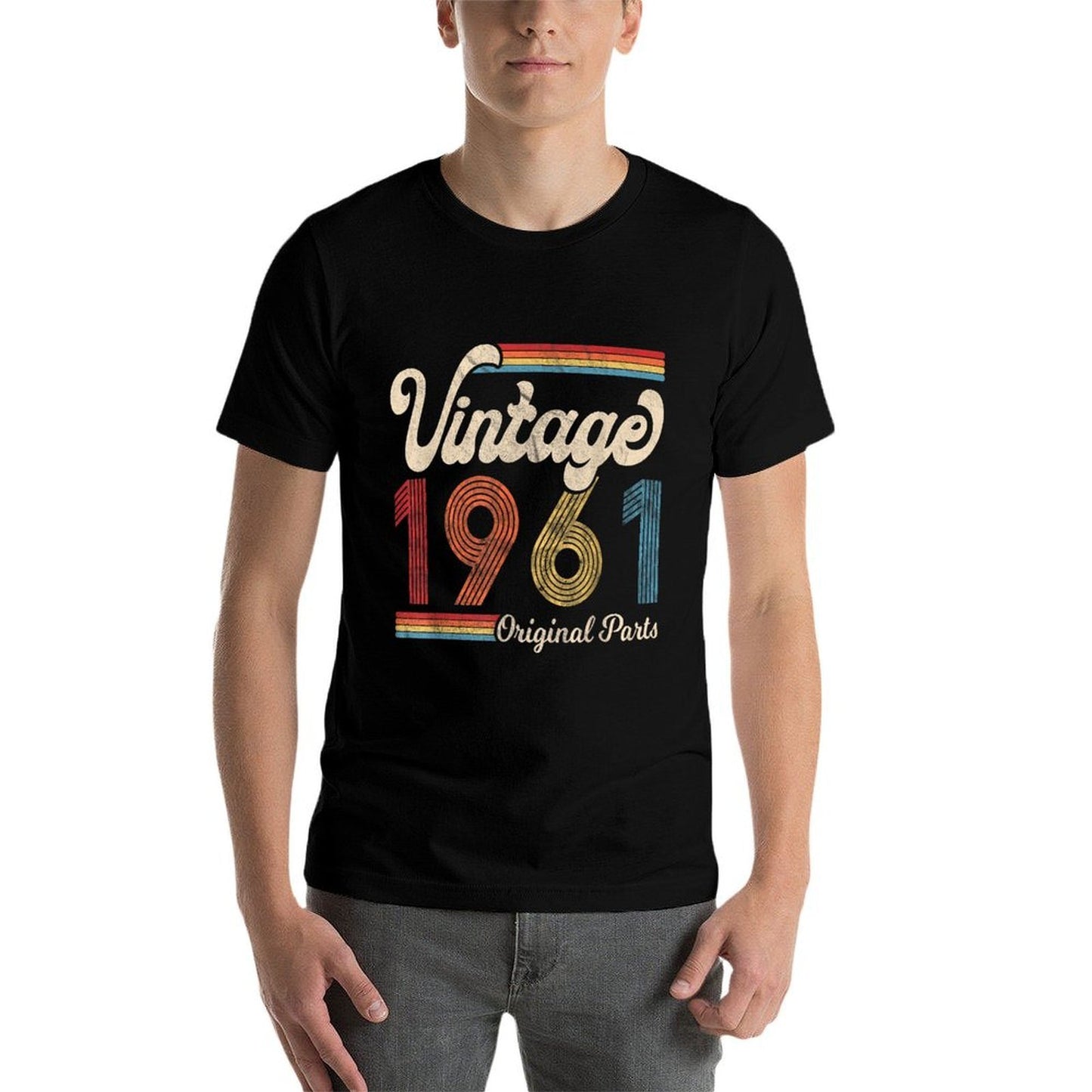 1961. Vintage 1961 Birthday Gift Men Women. Born Made 1961 Relaxed-fit T-Shirt
