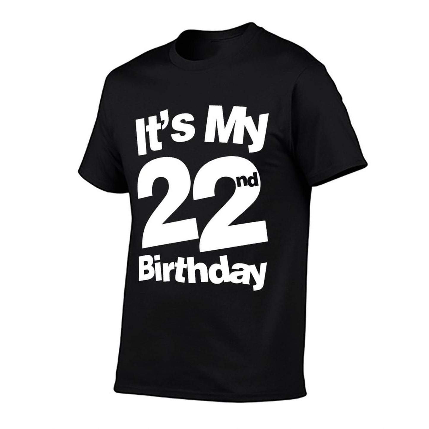 22nd Birthday It's My 22nd Birthday 22 Year Old Birthday Heathered Texture T-Shirt