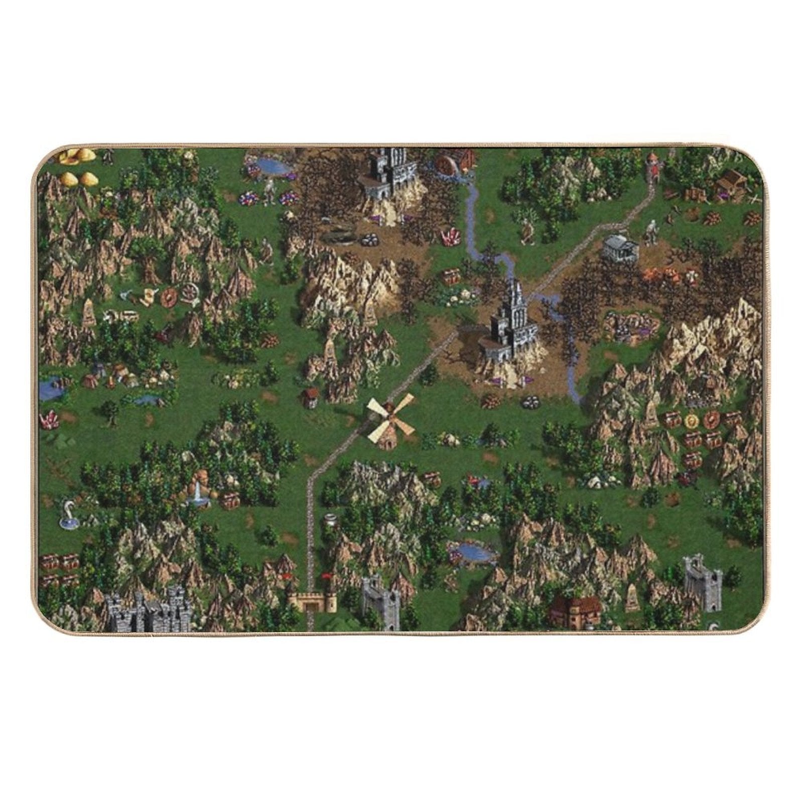 Heroes Of Might And Magic III Map Non-Slip Bath Mat