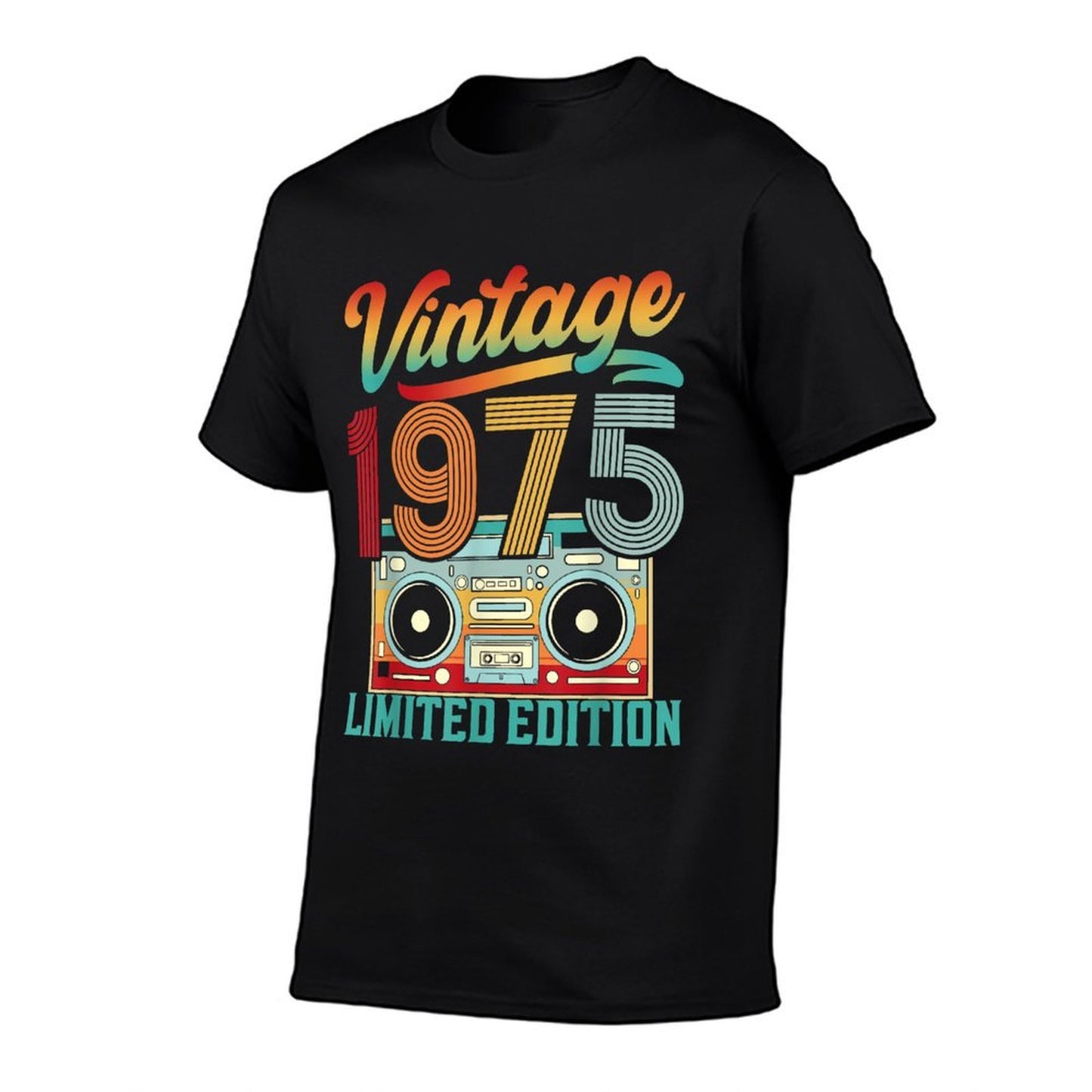 Vintage 50 Years Old Born 1975 Limited Edition 50th Birthday Tagless Design T-Shirt
