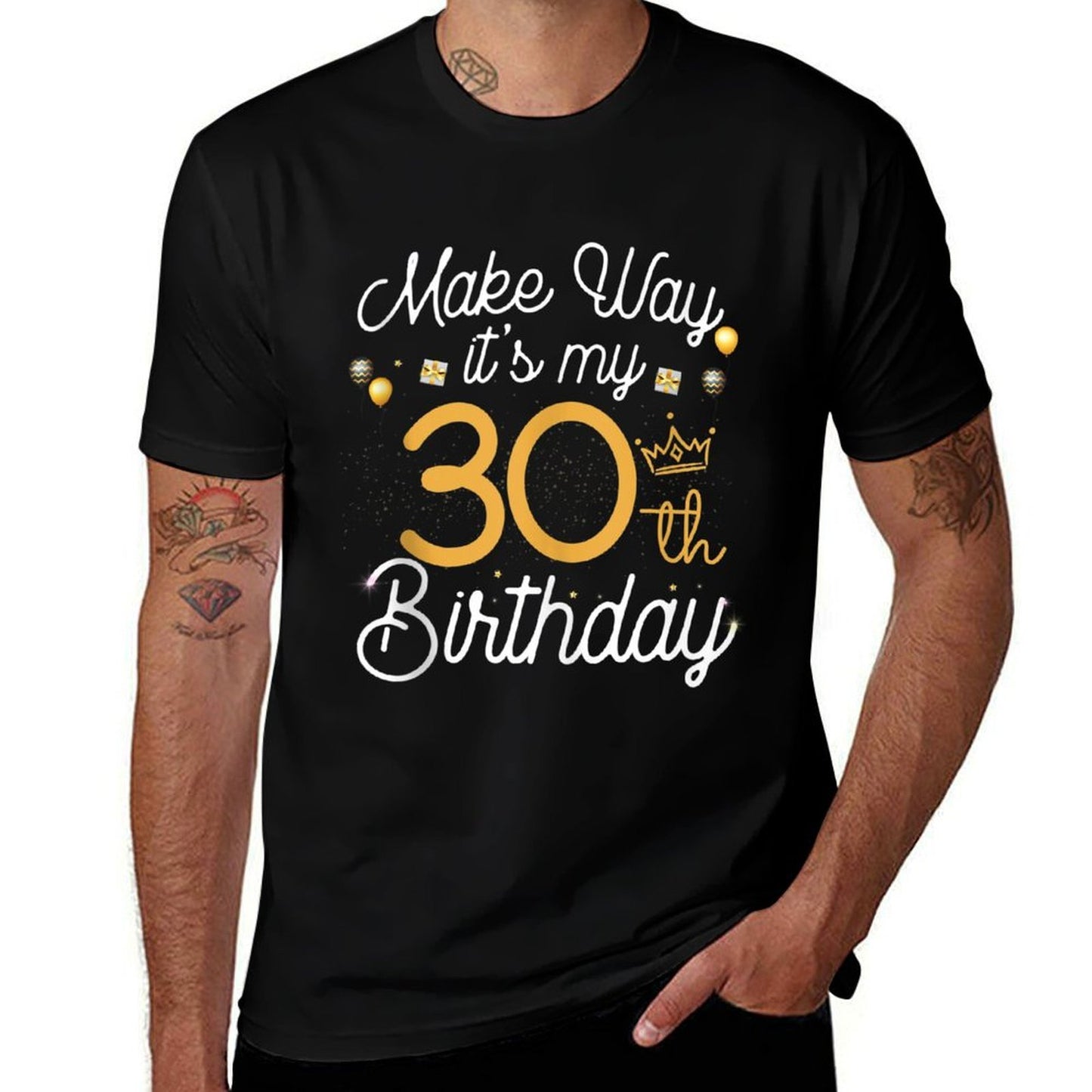 30 Years Old Queen Women Make Way Its My 30th Birthday Oversized Silhouette T-Shirt