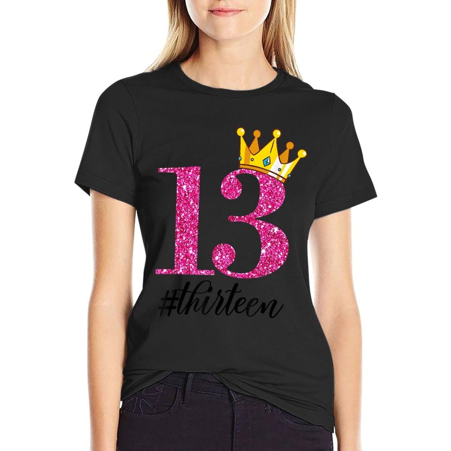 13th Birthday Thirteen Year Old Princess Crown 13 Years Comfortable T-Shirt