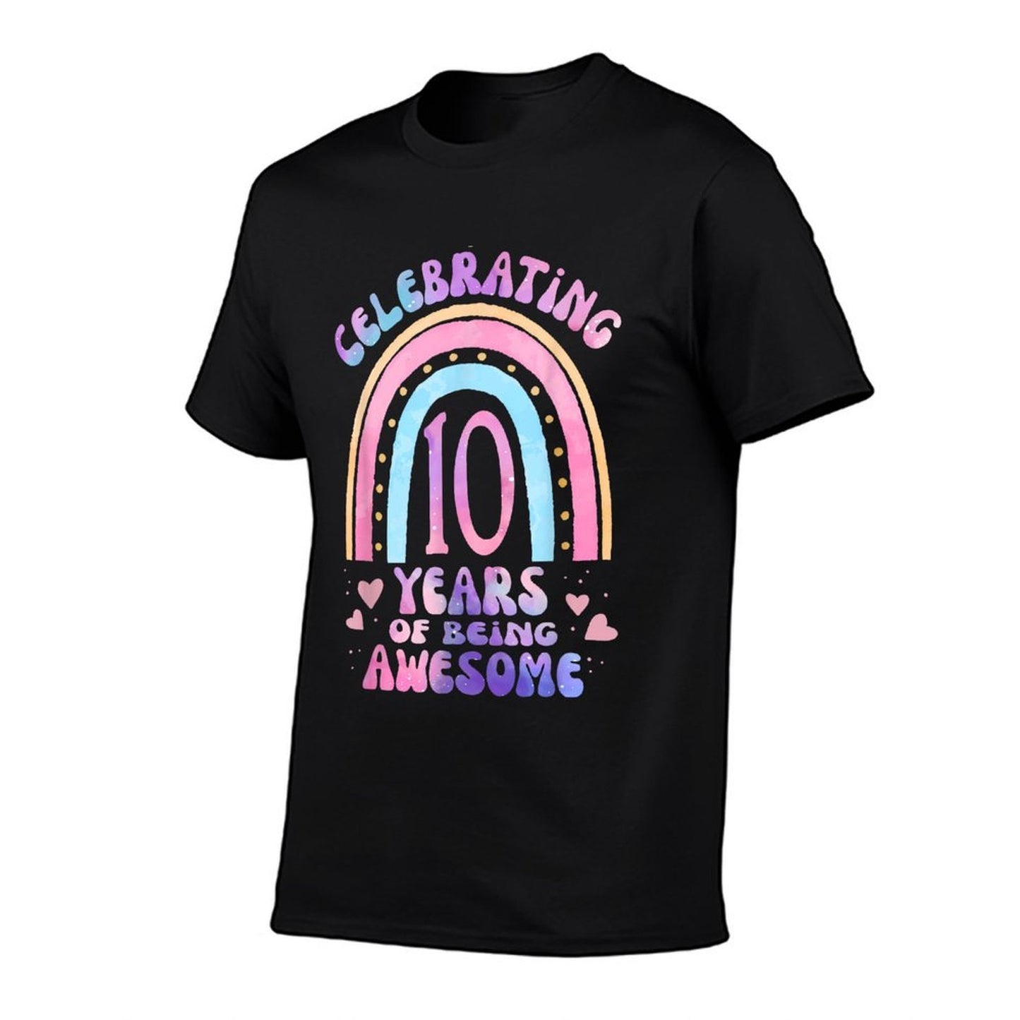 10th Birthday Girl Tie Dye 10 Years Of Being Awesome Bday Affordable Price T-Shirt