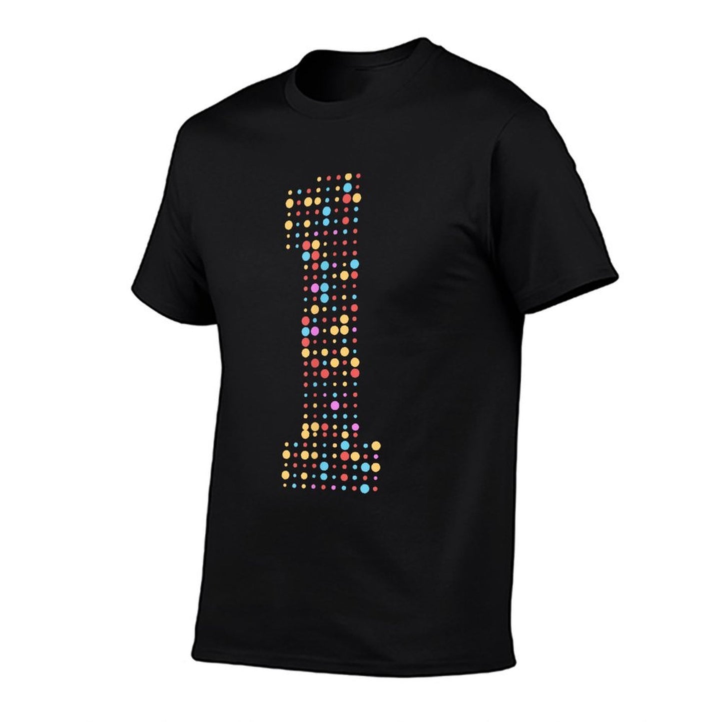 Toddler 1st Birthday Boys Kids Polka Dot Themed 1 Year Old Graphic-printed T-Shirt