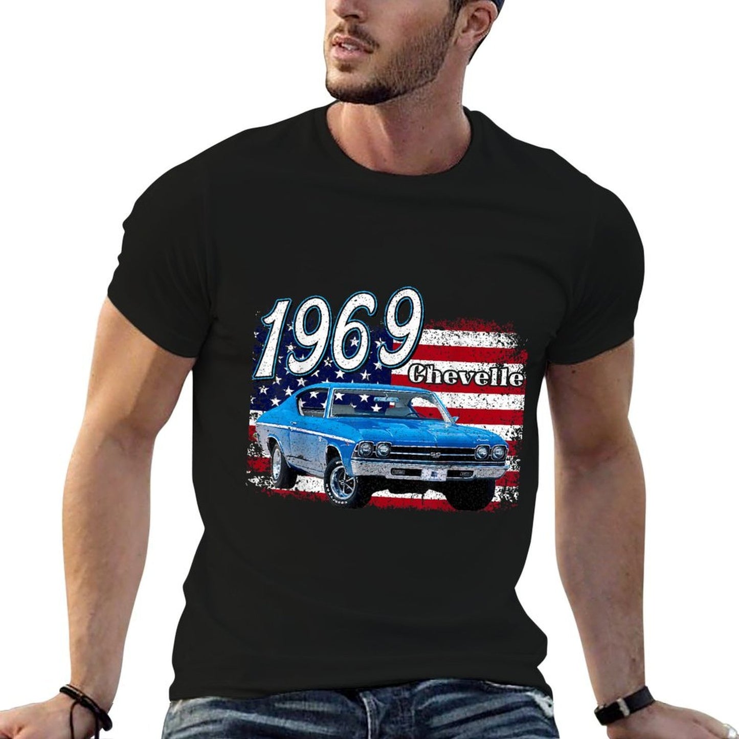 1969,69,Chevelle,SS,396,4th,of,july,american Stretchy T-Shirt