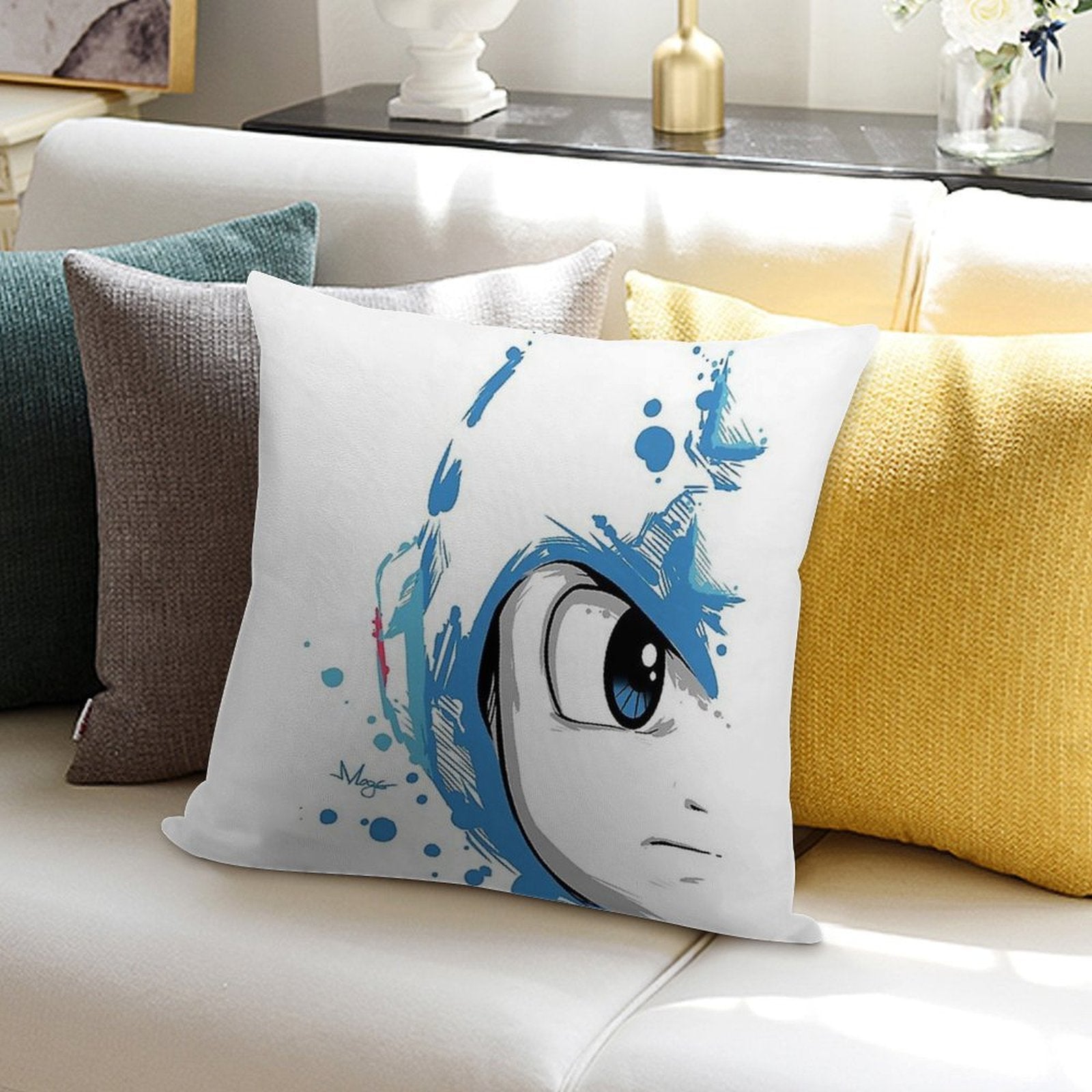Megaman Capcom Soft Home Decor Throw Pillow