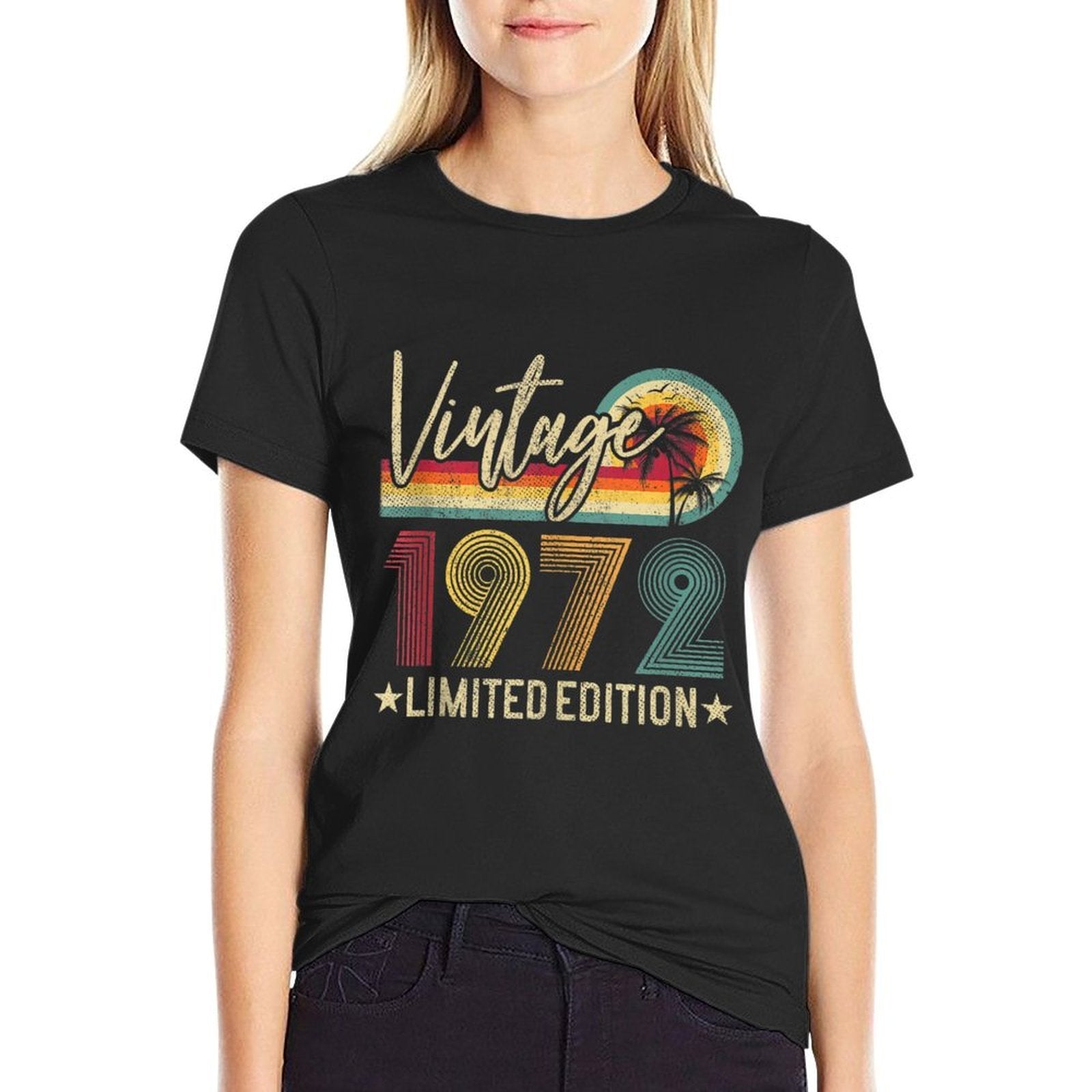 Limited Edition Vintage 1972 50th Birthday Gift 50 Years Old  Lightweight T-Shirt