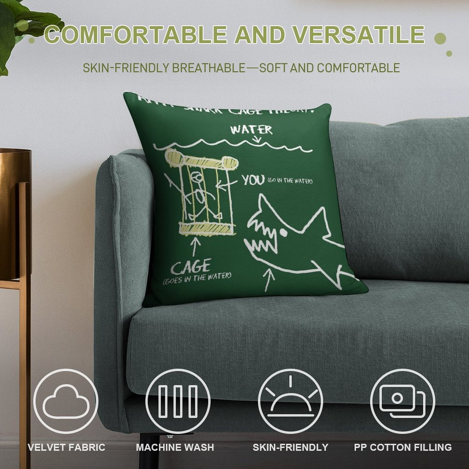 Farewell And Adieu... Soft Reinforced Edging Throw Pillow