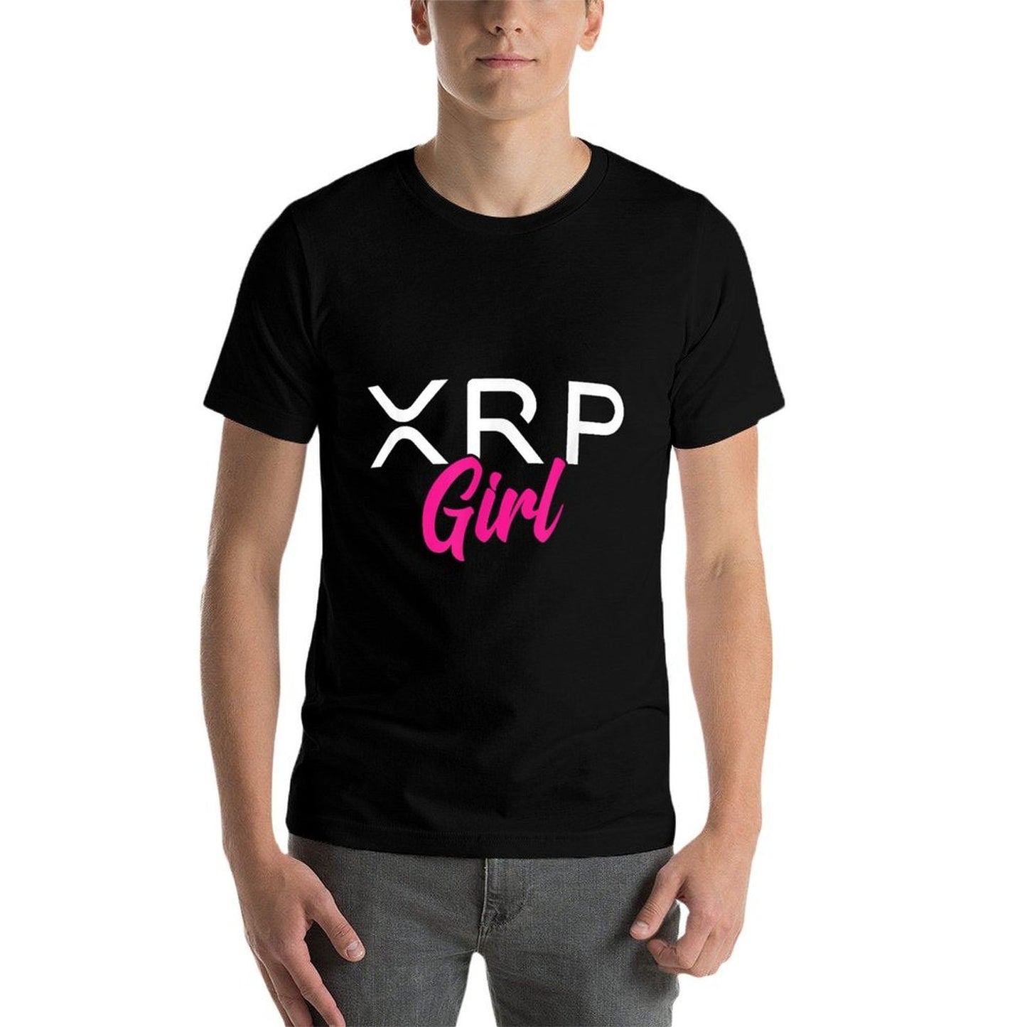 XRP Cryptocurrency - XRP Girl - Crypto Currency - XRP Polyester Blend T-Shirt