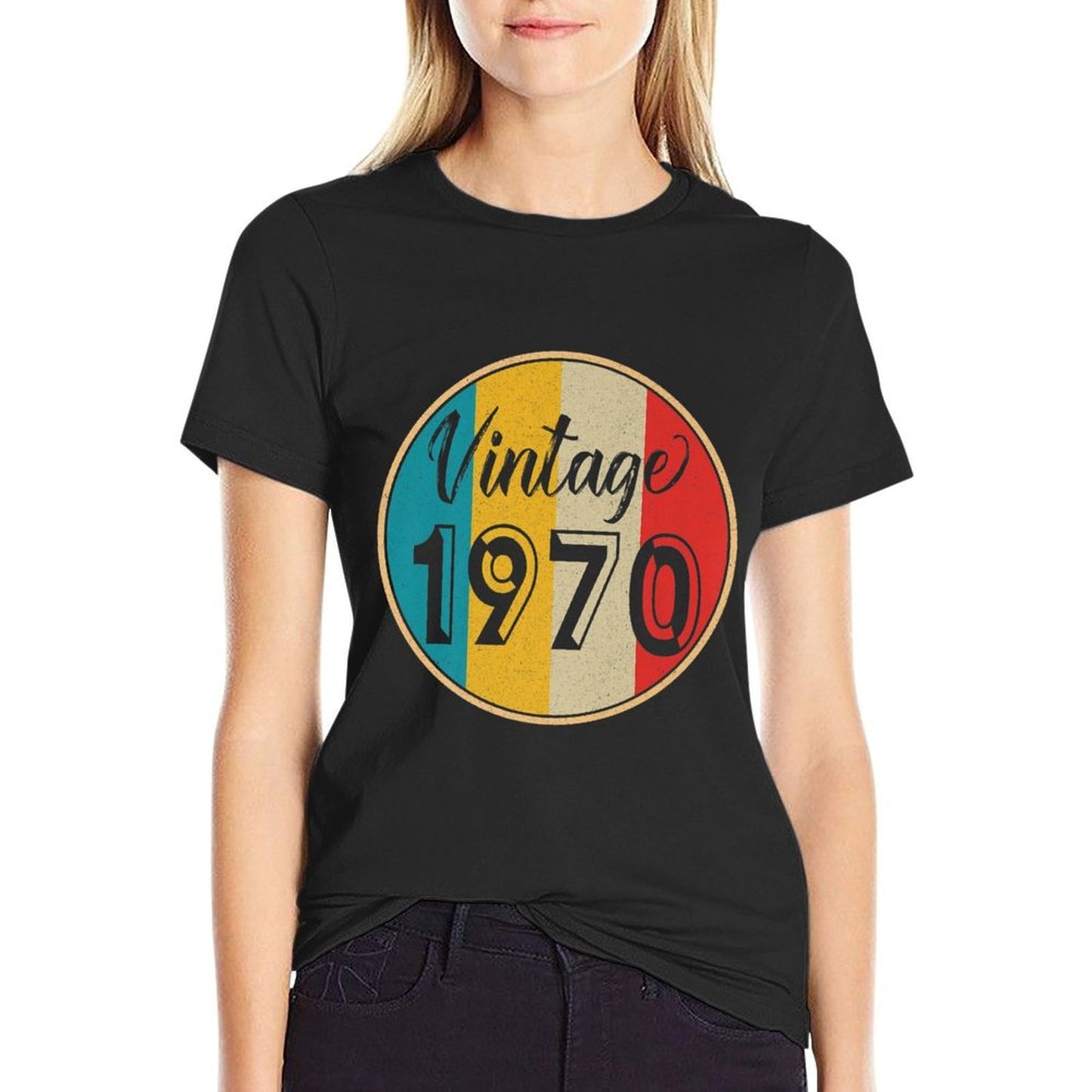 Vintage Retro 1970 Bday 50th Birthday Gift 50 Year Old B Day Premium Durable T-Shirt