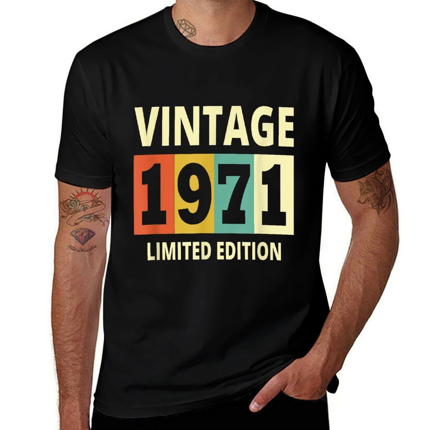 Vintage 1971 Limited Edition Gift 50th Birthday Versatile T-Shirt