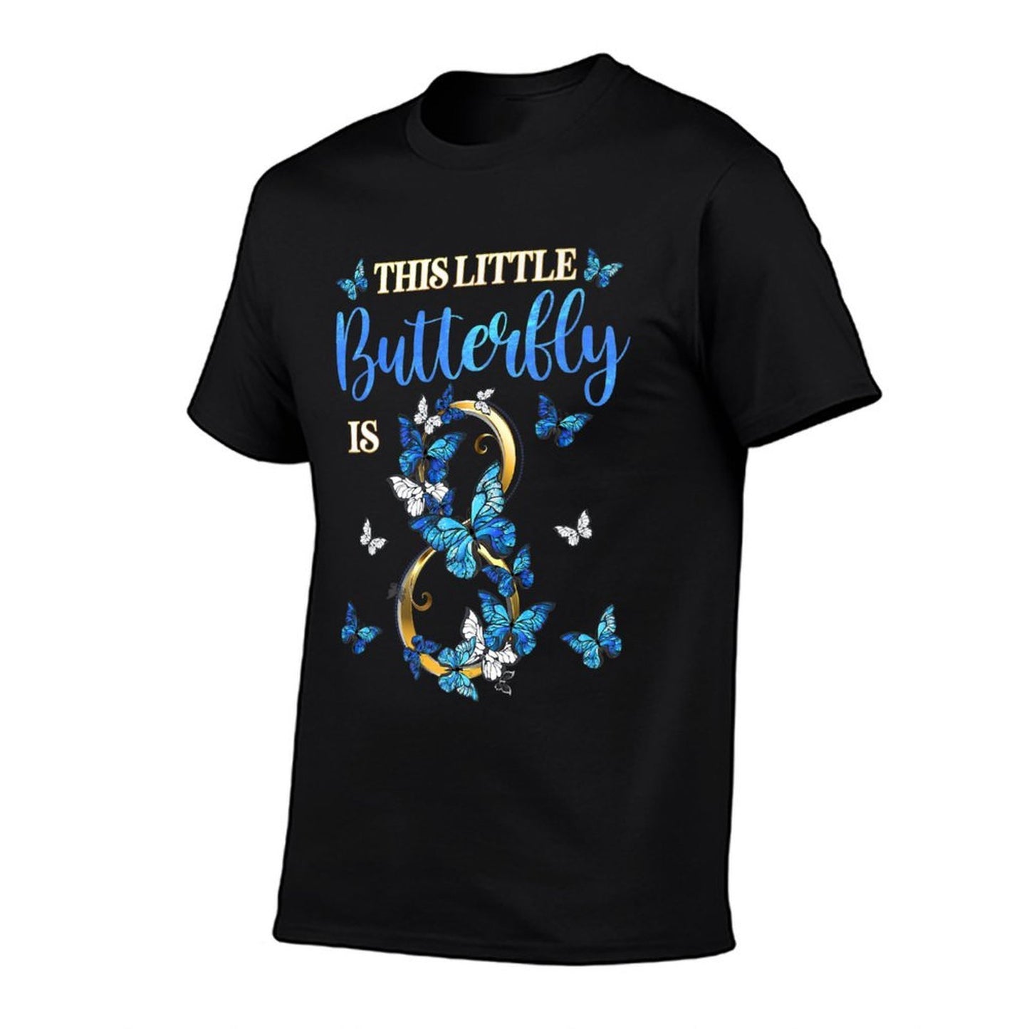 This Little Butterfly Is 8 Eight Year Old Birthday Girl Boy Premium Quick-drying T-Shirt