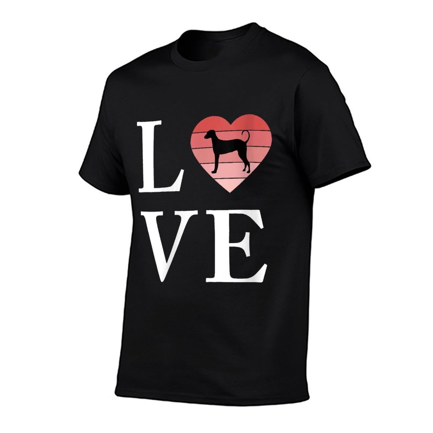 Womens Dog Breed Rajapalayam Word Love Typography Retro Moisture-wicking T-Shirt