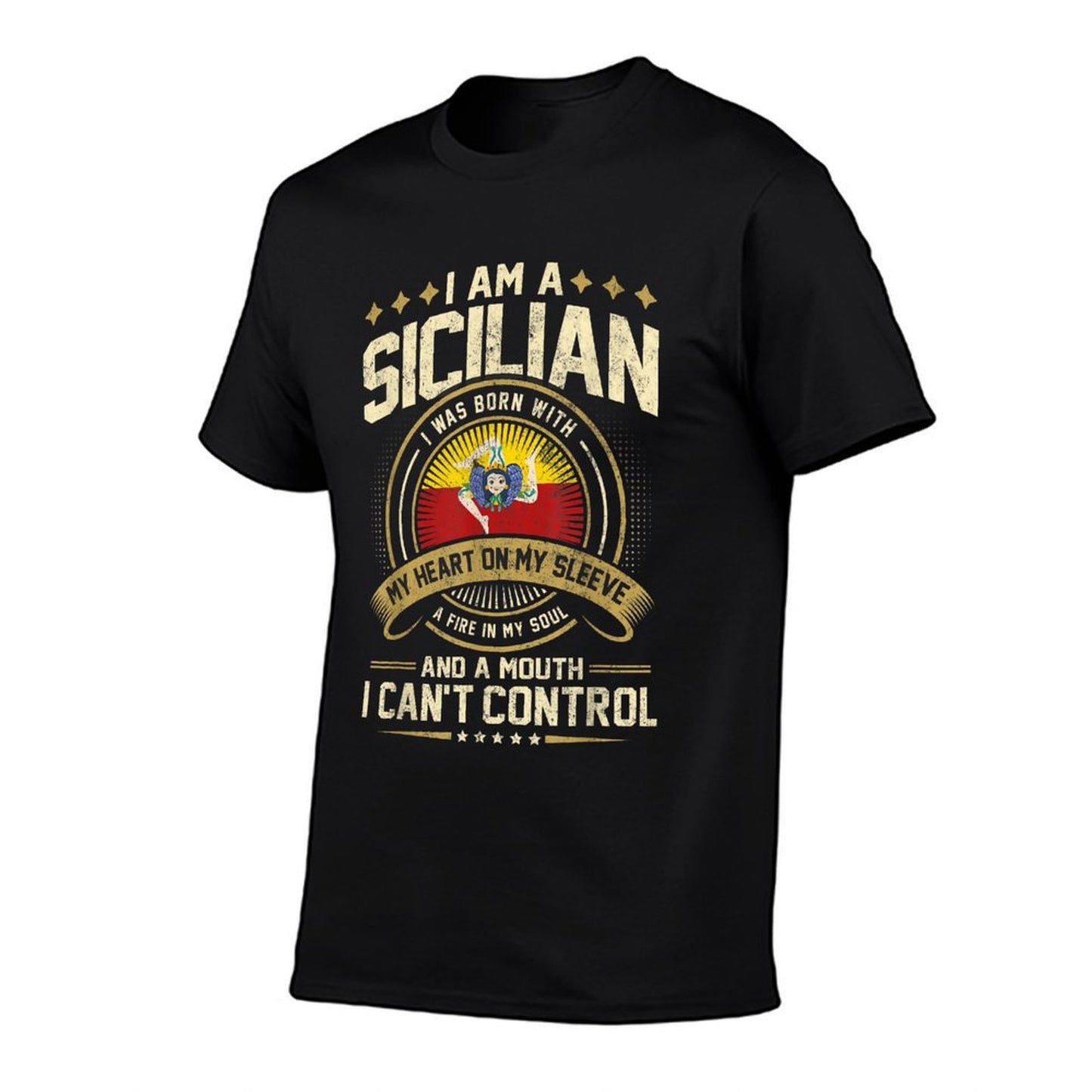 Sicily Funny Quote Sicilian Vintage High-quality Stitching T-Shirt