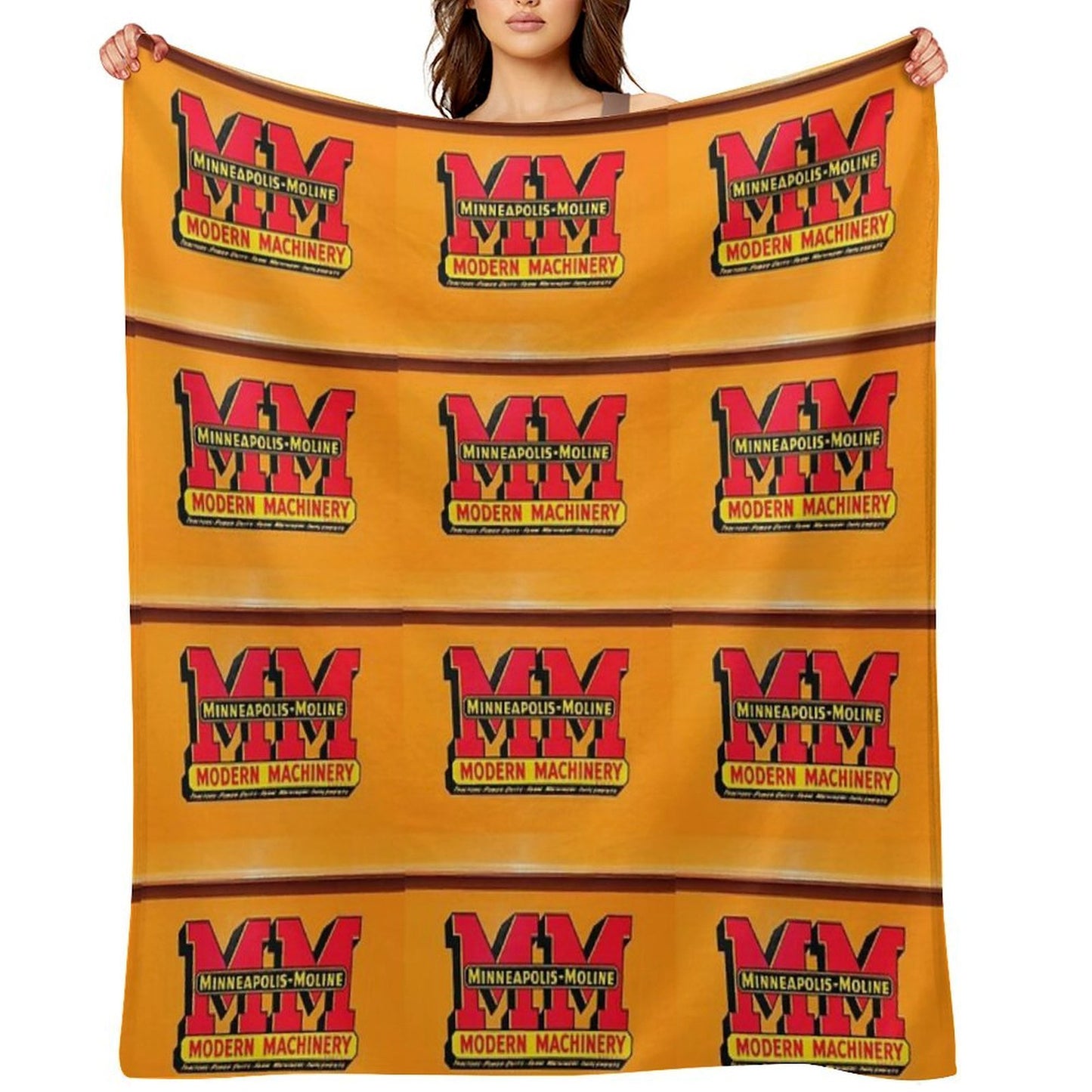 Vintage Modern Machinery Comfort Throw Blanket