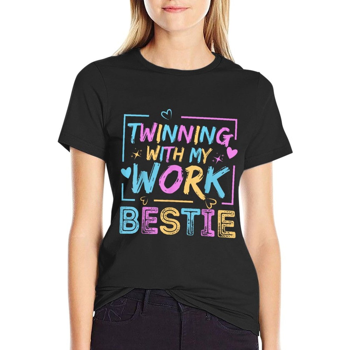 Twinning With My Work Bestie Spirit Week Best Friend Twin Easy-care T-Shirt