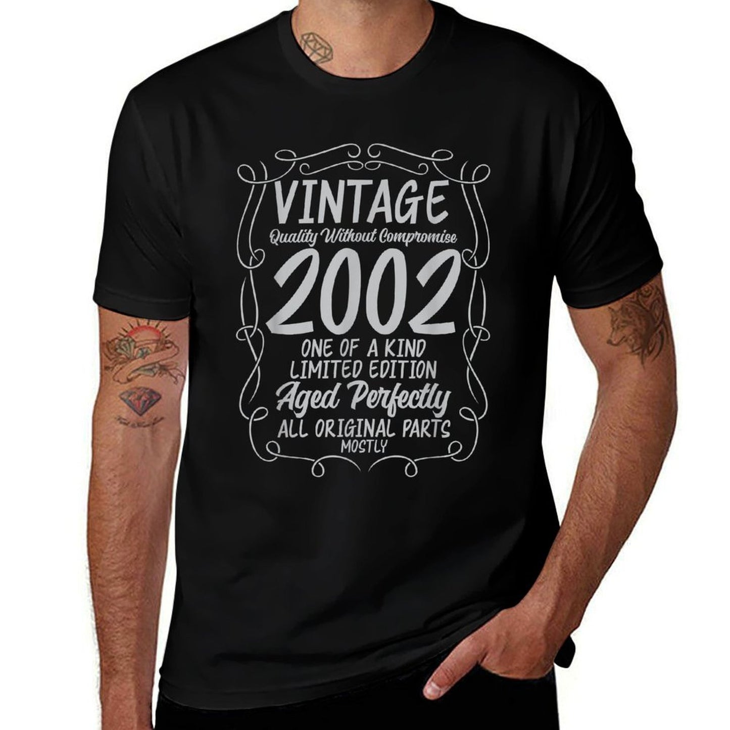 20th Birthday T Shirt Two Of A Kind Limited Edition Oversized Silhouette T-Shirt