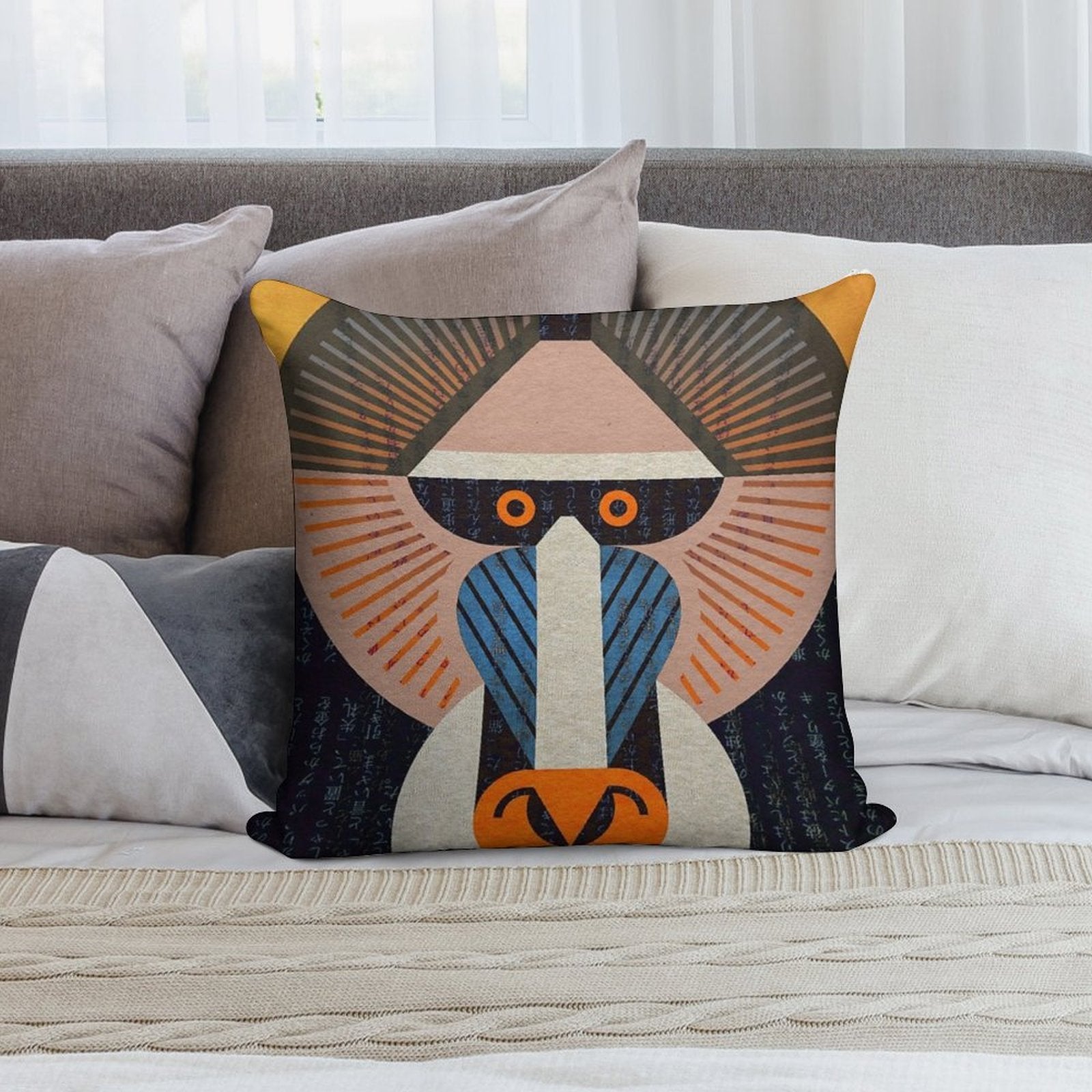 Mandrill Soft Luxury Feel Throw Pillow