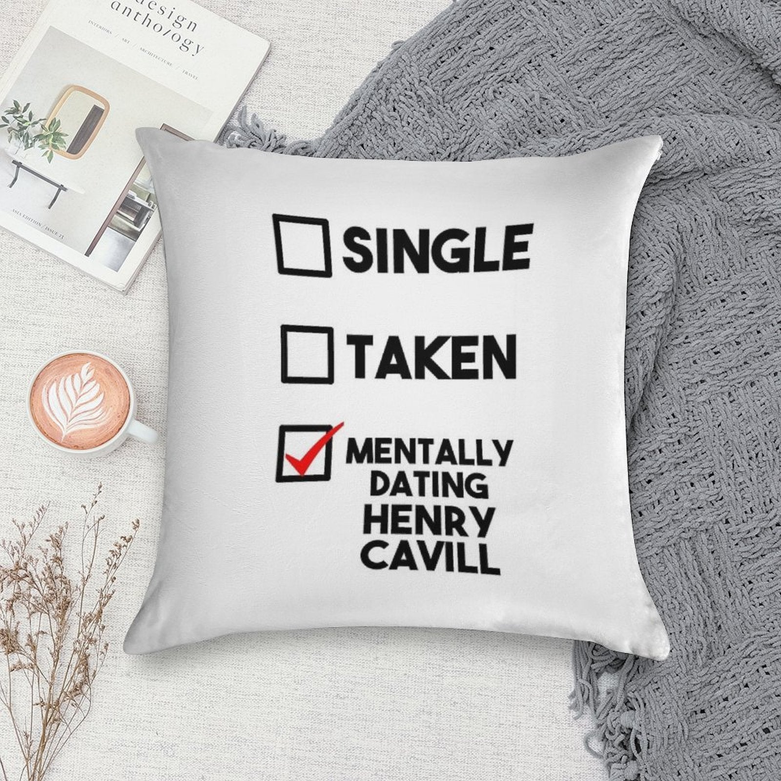 Henry Cavill Dating Soft Decorative Cover Throw Pillow