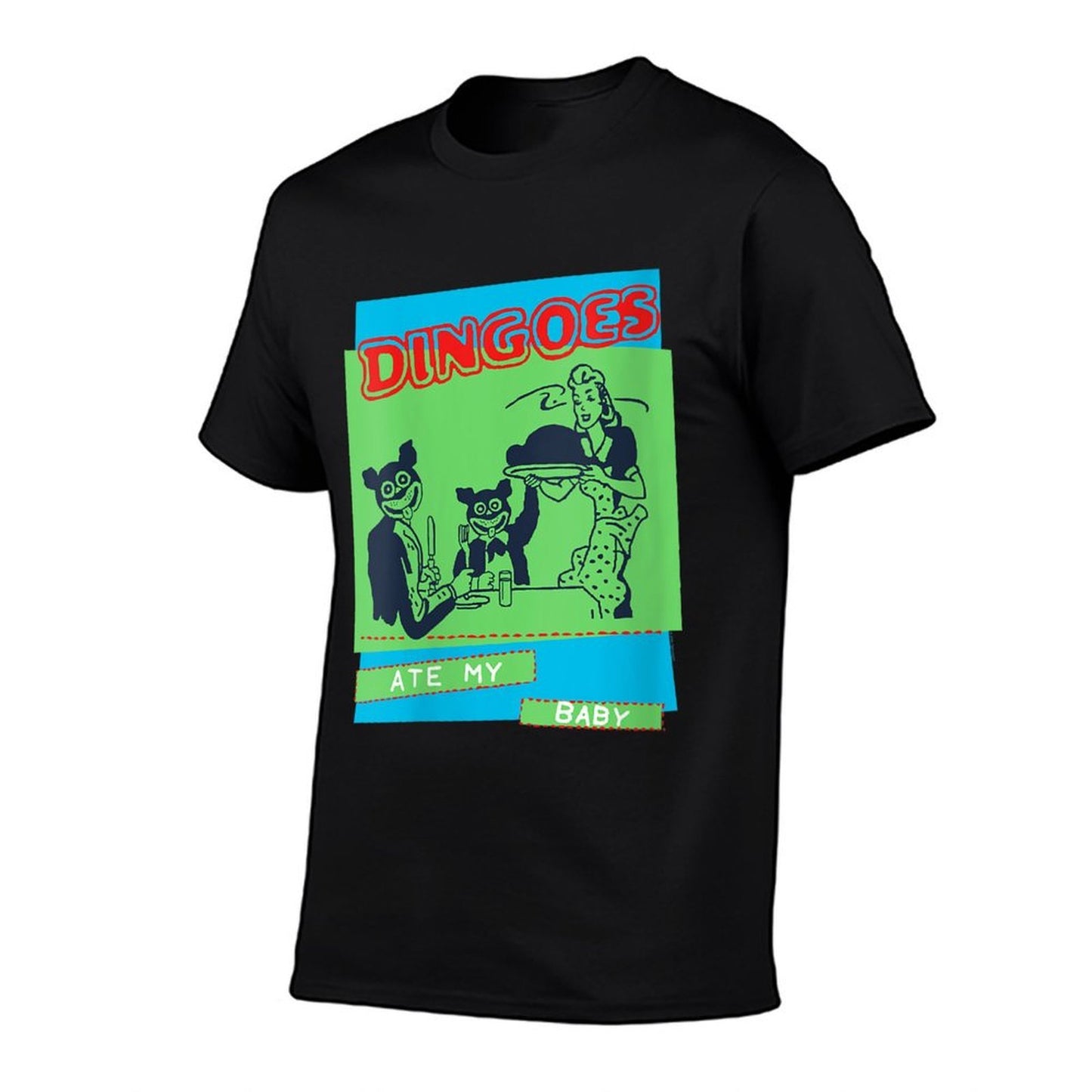 Womens Buffy The Vampire Slayer Dingoes Ate My Baby Band TV Show Fade-proof Color T-Shirt