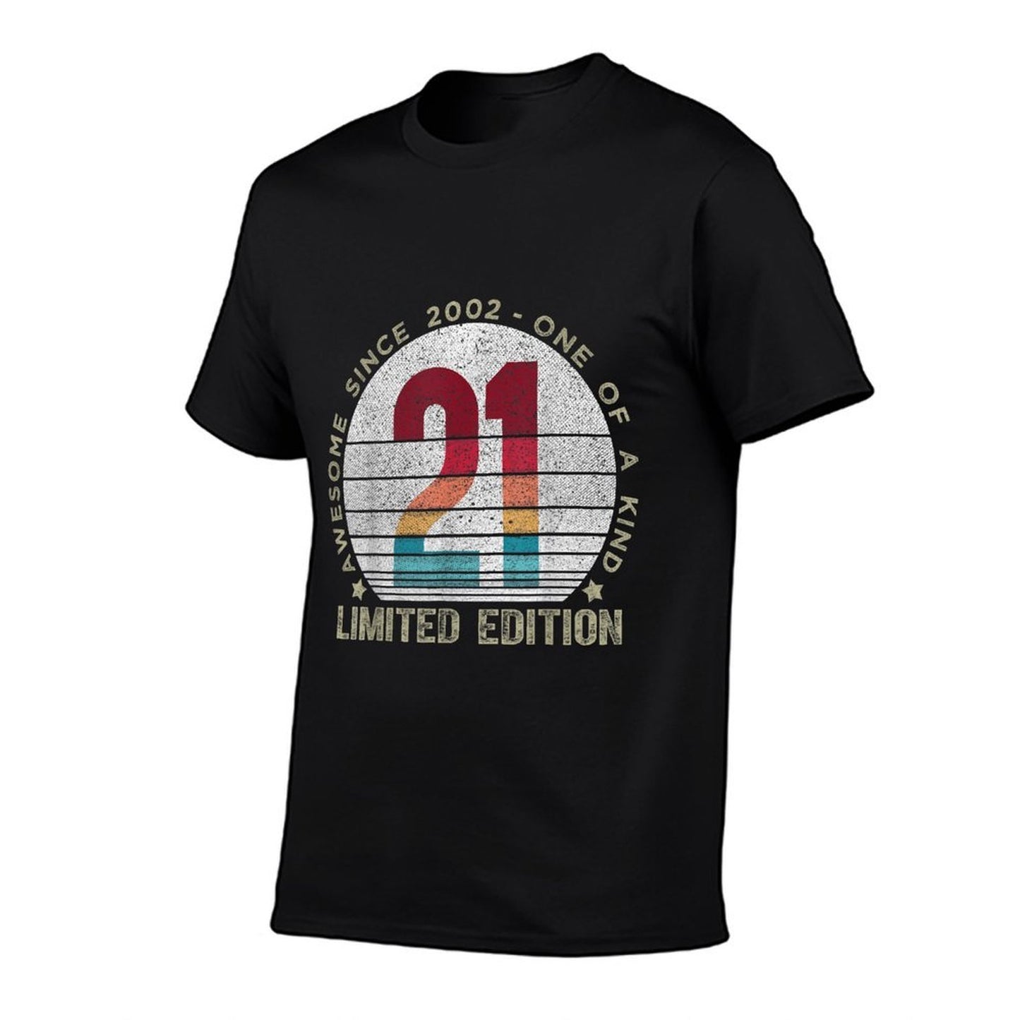 Vintage 2002 21 Year Old Gifts Limited Edition 21st Birthday Slim-fit Cut T-Shirt