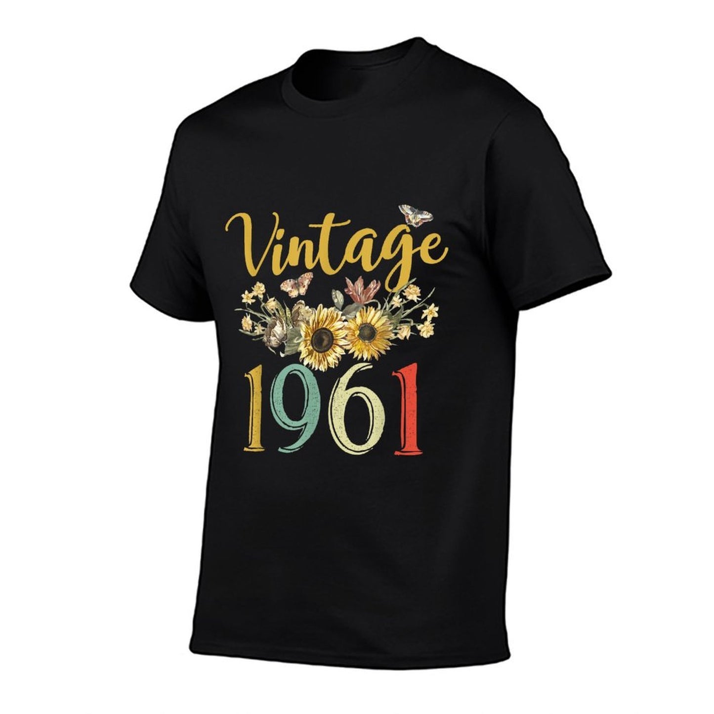 Vintage 1961 Sunflower 64th Birthday Awesome Since 1961 Affordable Price T-Shirt