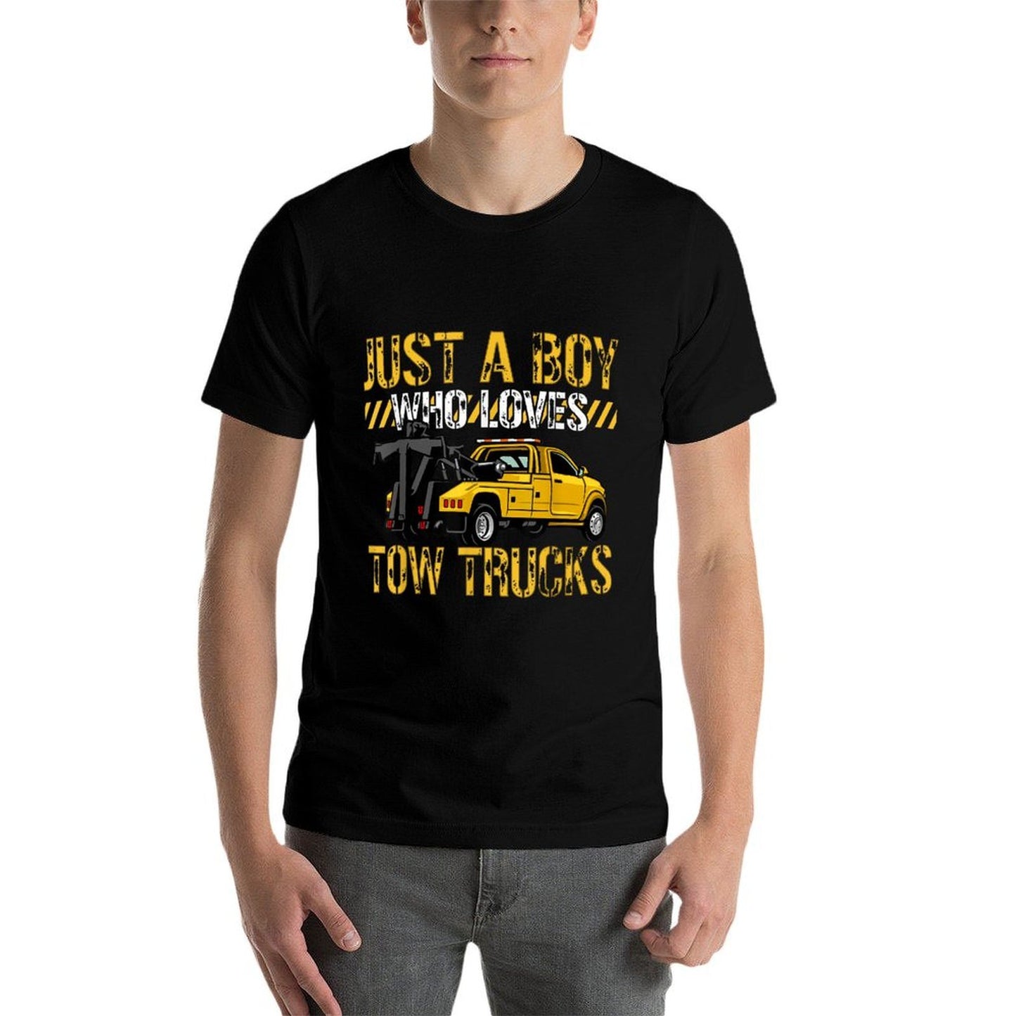 Tow Trucks Lovers Toddler Just A Boy Who Loves Tow Trucks Quick-drying T-Shirt