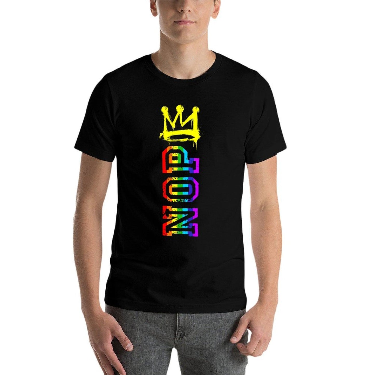 Womens No Kings Protest Sign Vertical LGBT Pride Men Women Trendy Pattern T-Shirt