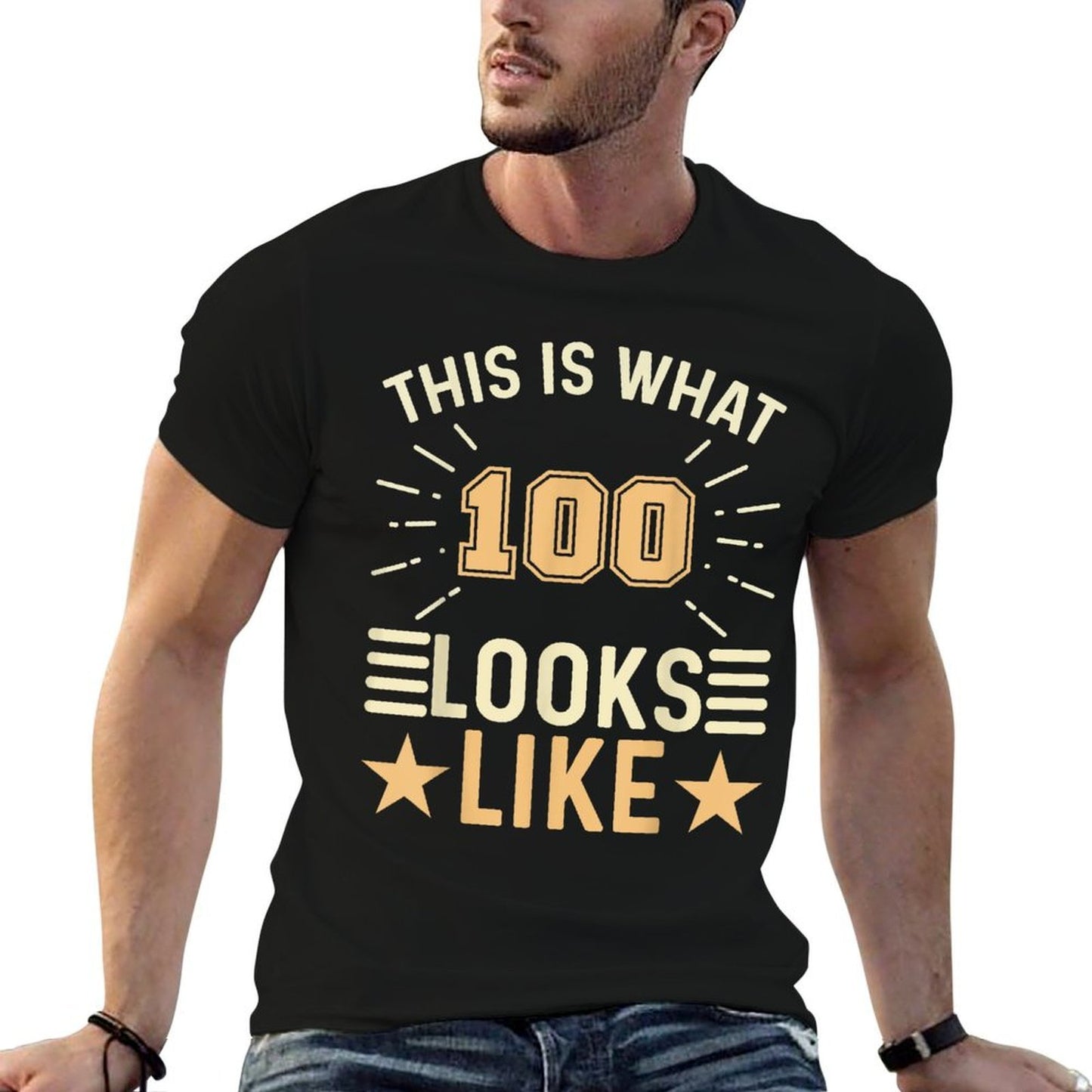 This Is 100 Looks Like - 100 Year Old Funny 100th Birthday Stretchy T-Shirt