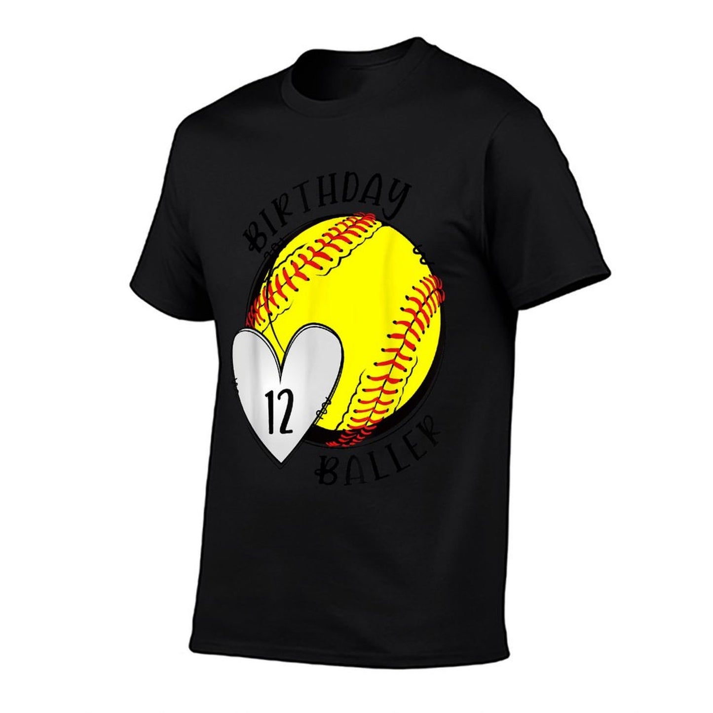 12th Birthday Softball Girl Twelve Year Old Softball Player Affordable Price T-Shirt