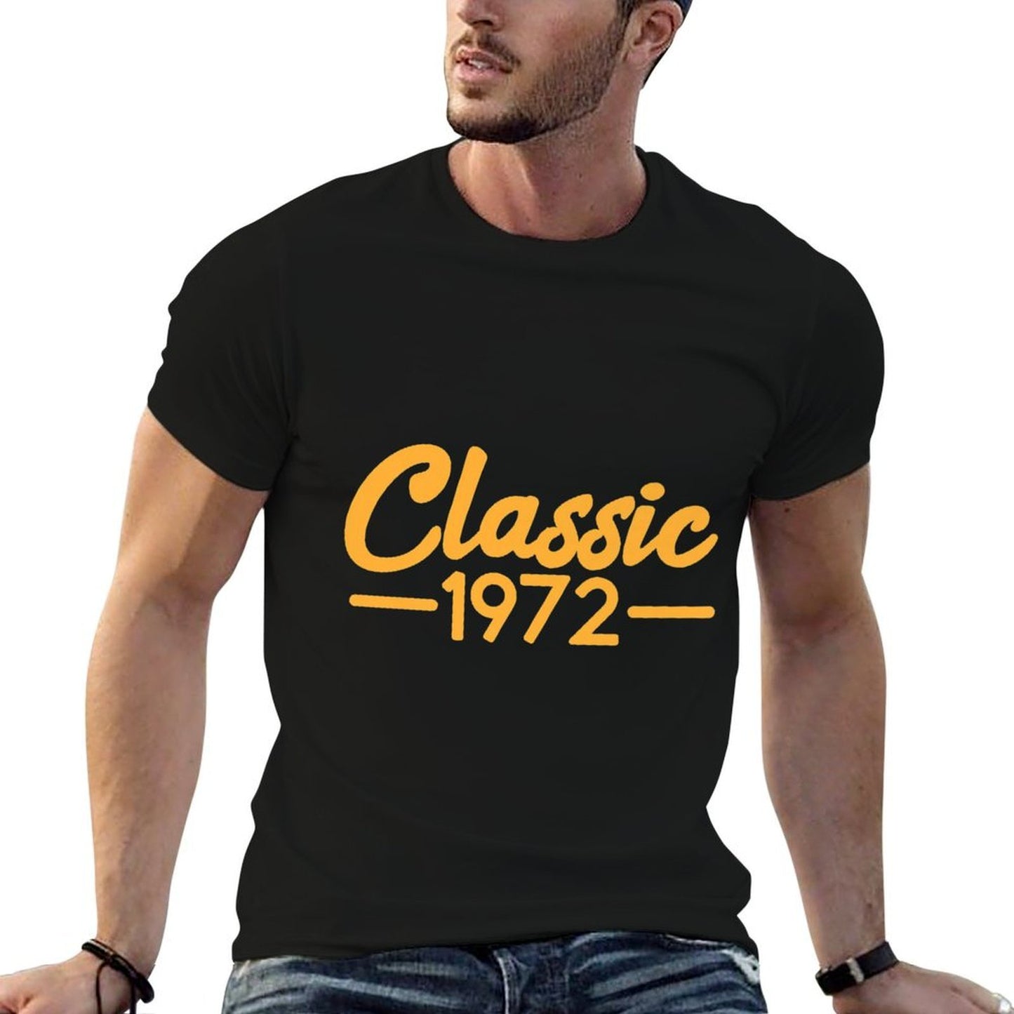 Vintage Birthday T Shirt Classic 1972 50th Birthday Premium Polyester Blend T-Shirt