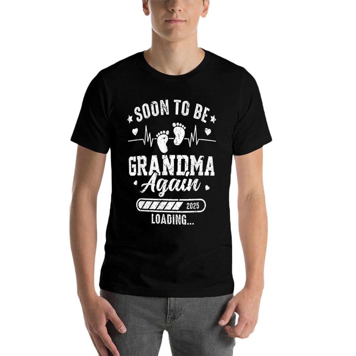 Soon to Be Grandma Again 2025 Loading Pregnancy Announcement Lightweight T-Shirt