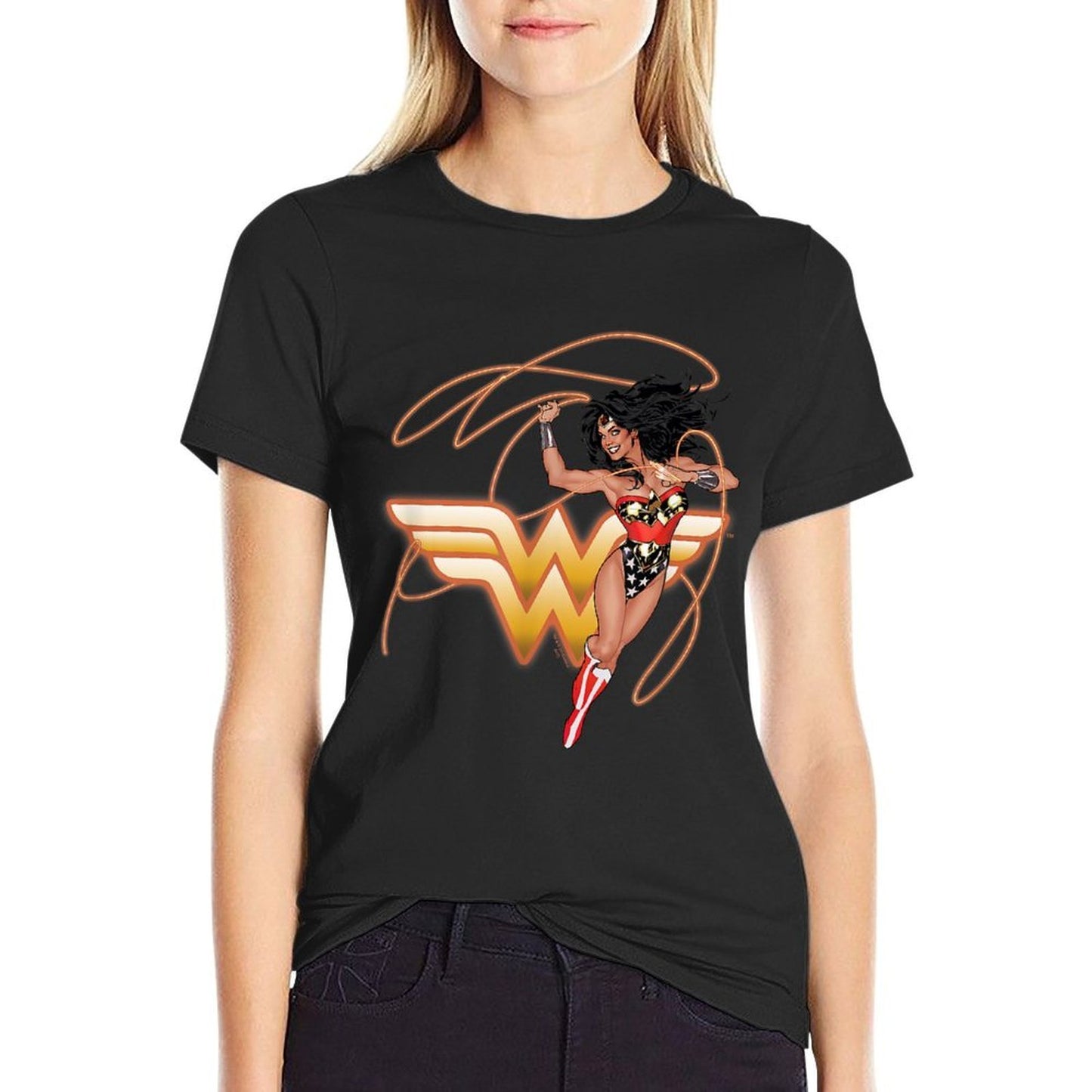 Wonder Woman Glowing Lasso Quick-drying T-Shirt
