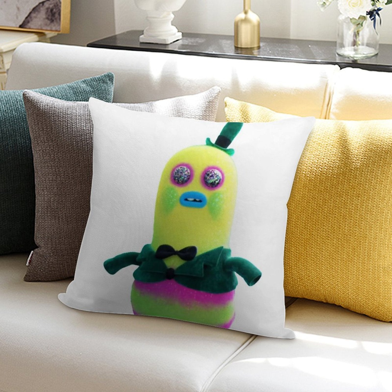 Mr Dinkles Trolls Soft Anti-Pilling Throw Pillow