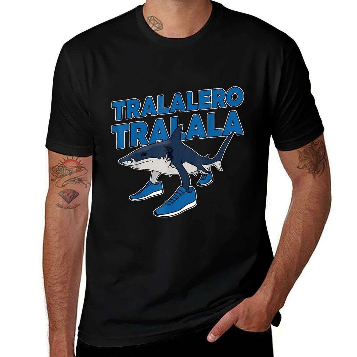 Tralalero Tralala Funny Shark Meme Quick-drying T-Shirt