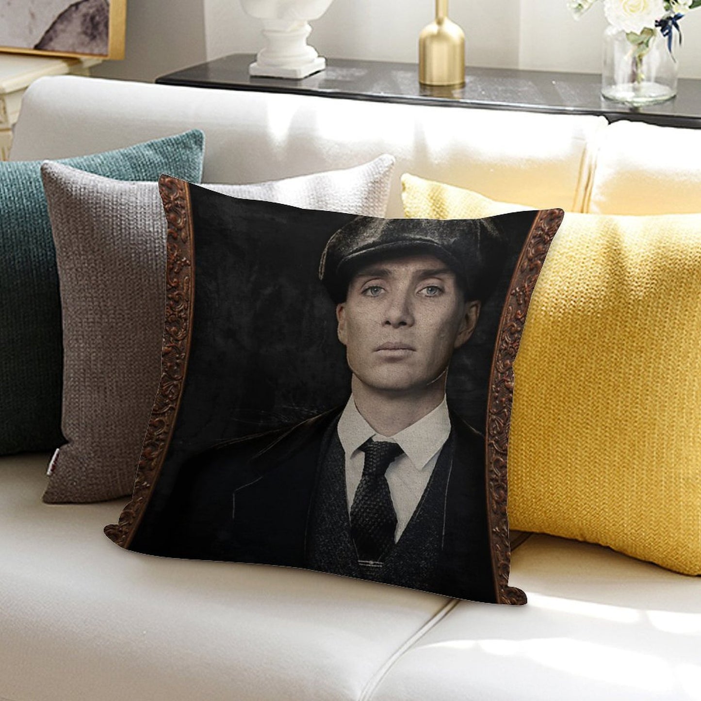 Thomas “Tommy” Shelby - Frame Soft Bedroom Essential Throw Pillow