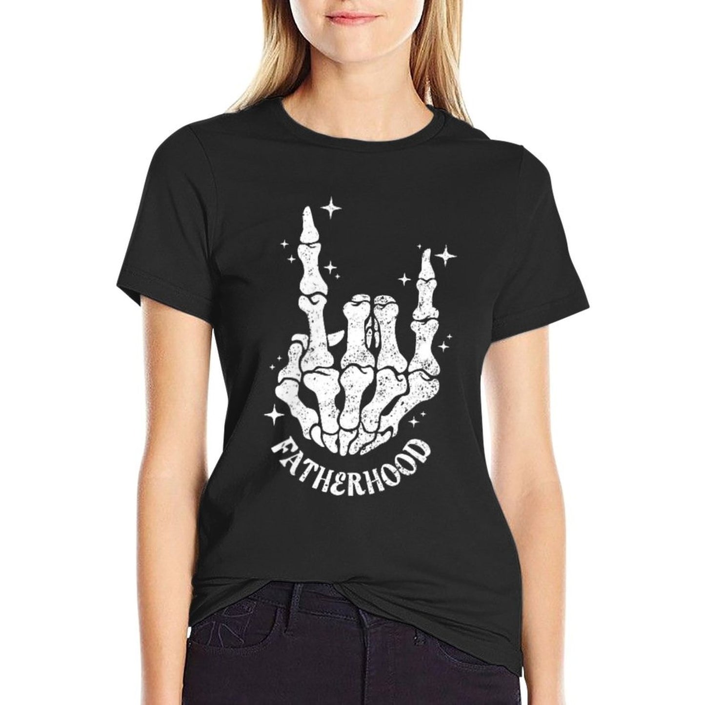Retro Dad 2 Sided Funny Skeleton Drinking Papa Fathers Day  Affordable Price T-Shirt