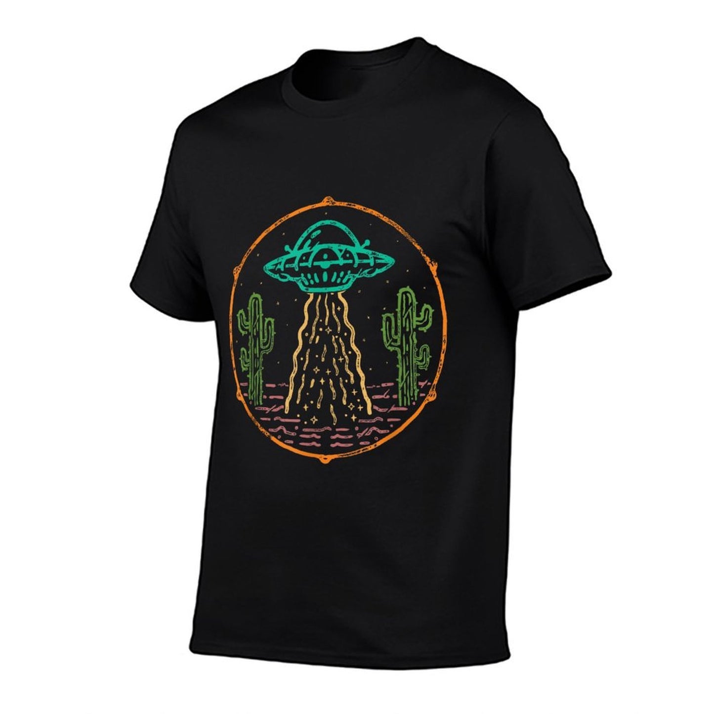 Retro UFO Aliens Extraterrestrial Outer Space Ship Galaxy Comfortable T-Shirt