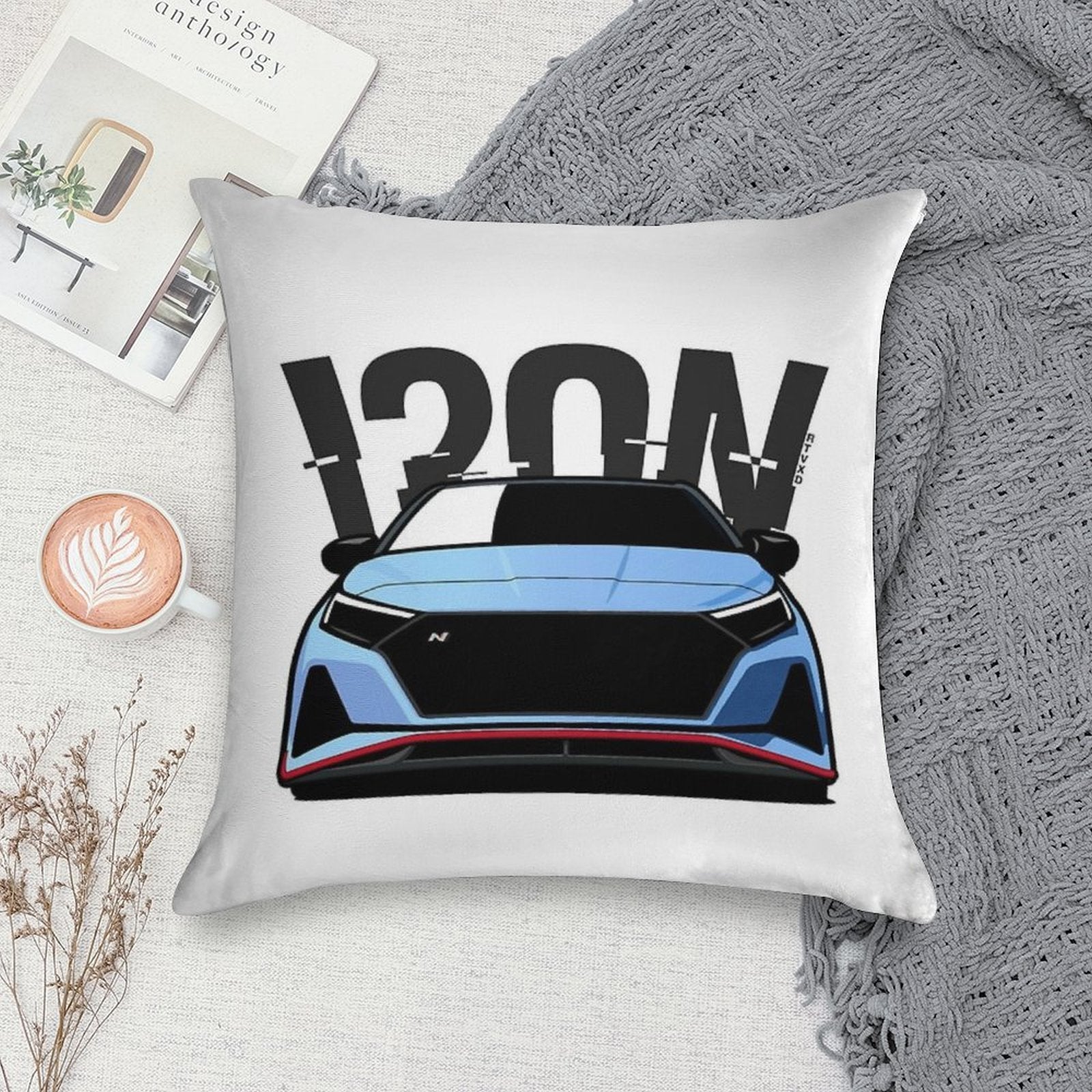 I20N Soft Bedroom Essential Throw Pillow