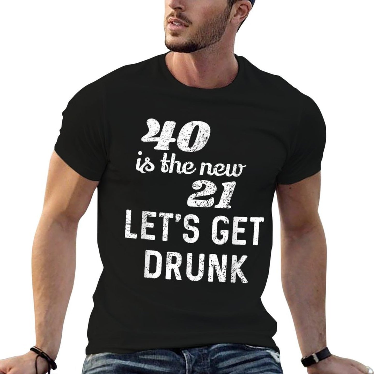 40 Is The New 21 Funny 40th Birthday Gift Breathable T-Shirt