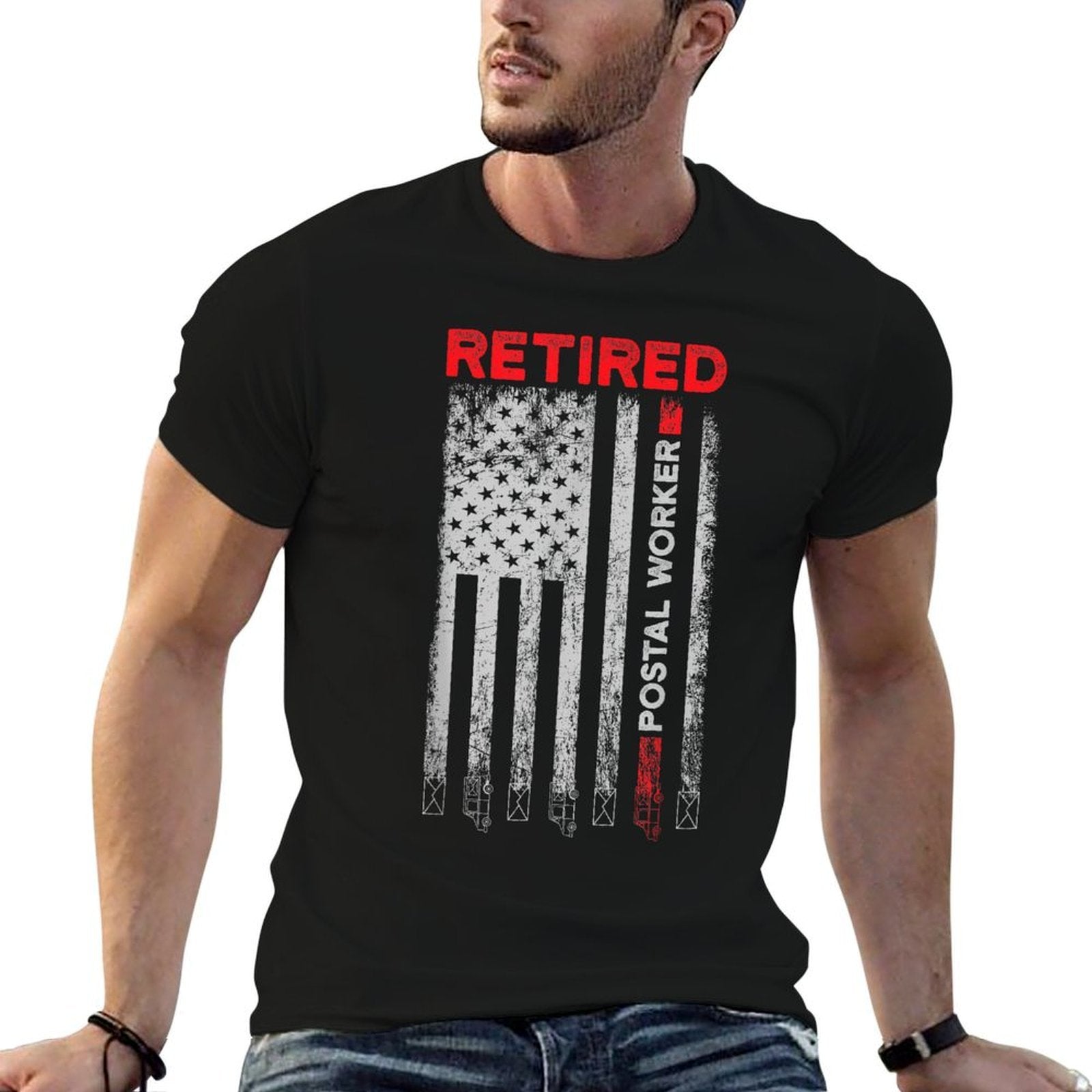 Retired Postal Worker Achieved Mailman Retirement  High-quality Stitching T-Shirt