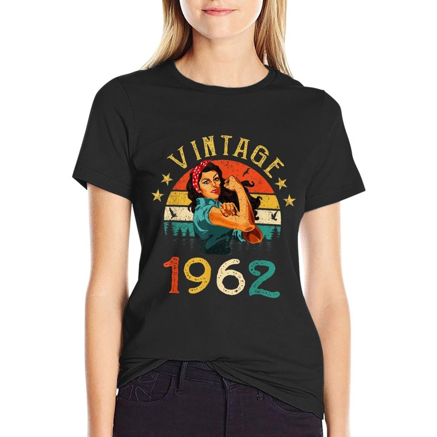 Retro Vintage 1962 Made In 1962 60 Years Old 60th Birthday  Breathable T-Shirt