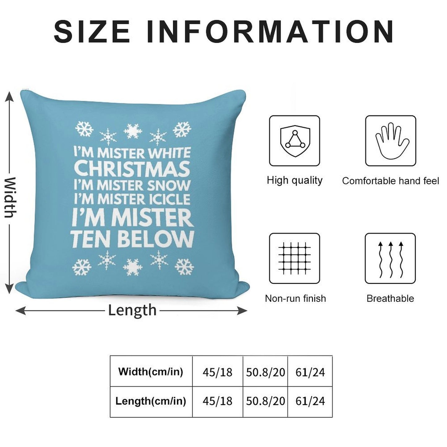 Snow Miser Soft Ultra-Soft Texture Throw Pillow