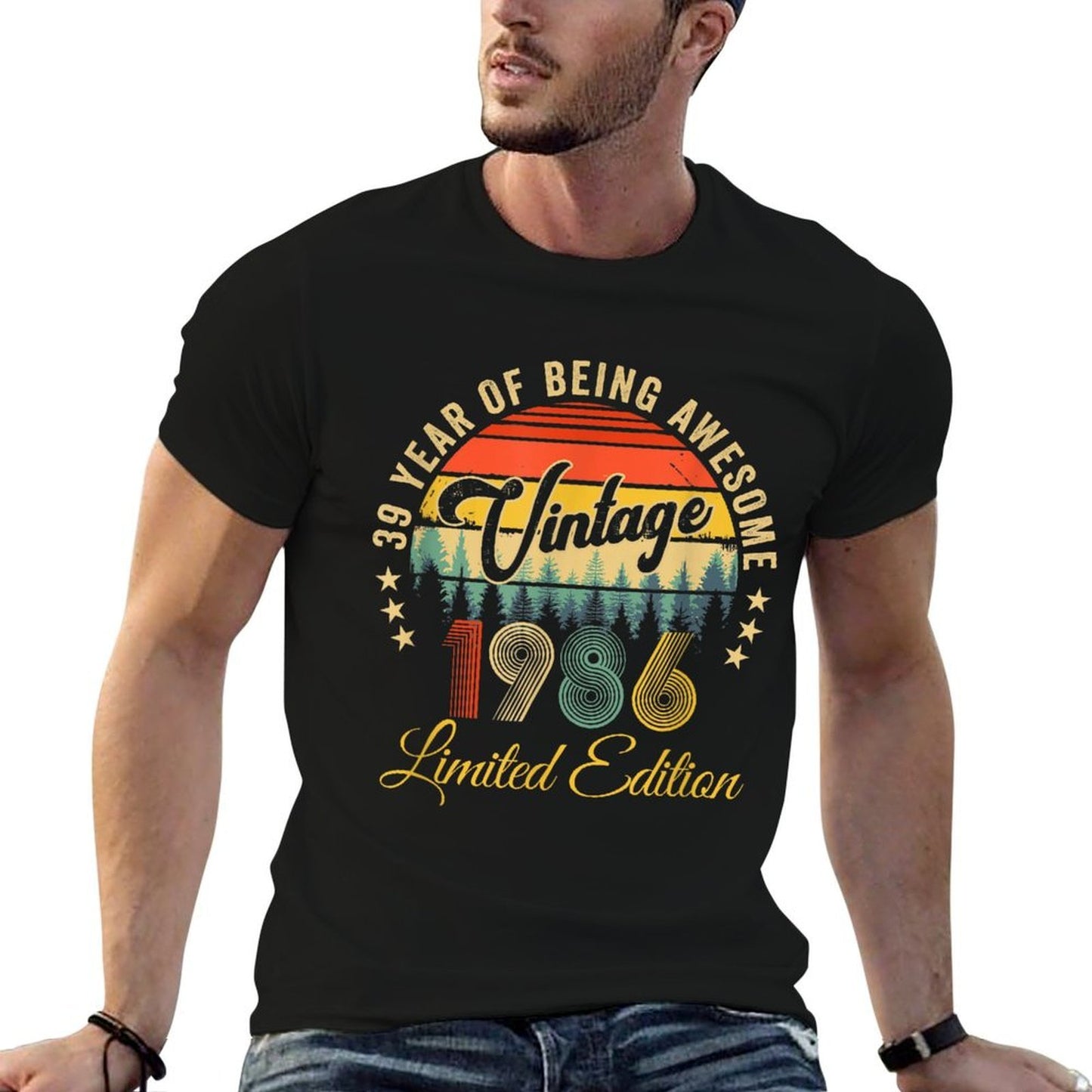Vintage 1986 Limited Edition 39 Year Old 39Th Birthday Cotton T-Shirt