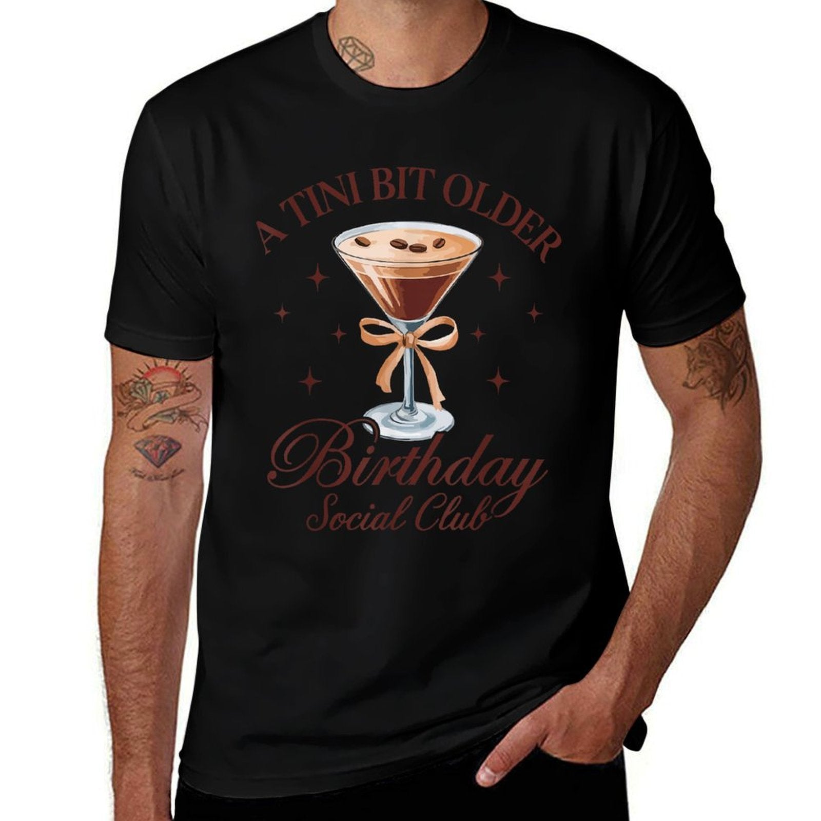 A Tini Bit Older Birthday Retro Cute Bow Matching Vintage  Breathable T-Shirt