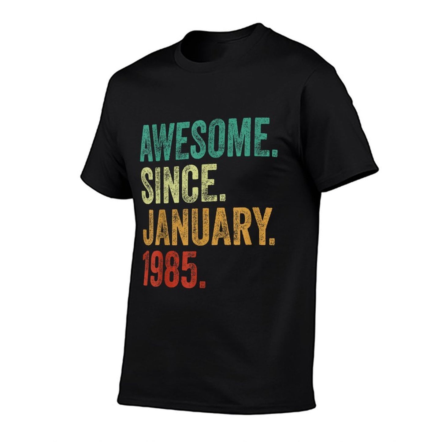40 Years Old Awesome Since January 1985 40th Birthday High-quality Stitching T-Shirt