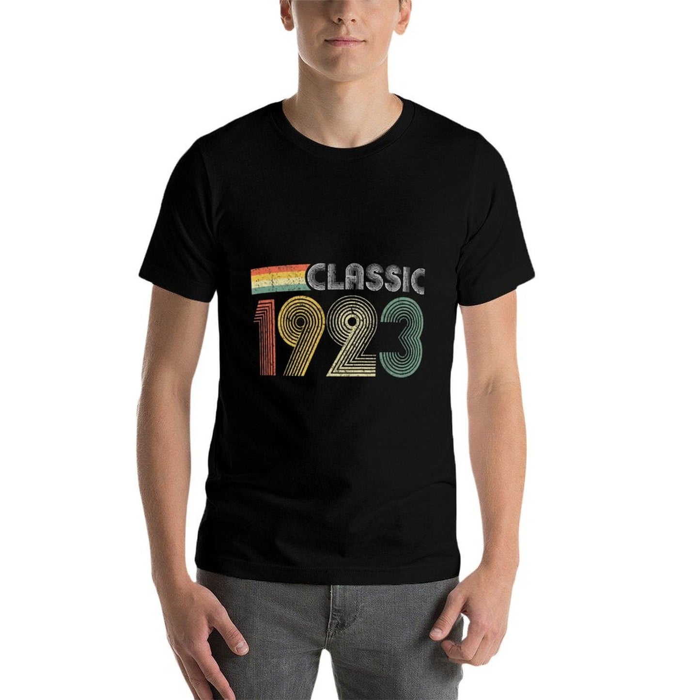 100 Year Old Gifts Born In 1923 Retro 100th Birthday Easy-care T-Shirt
