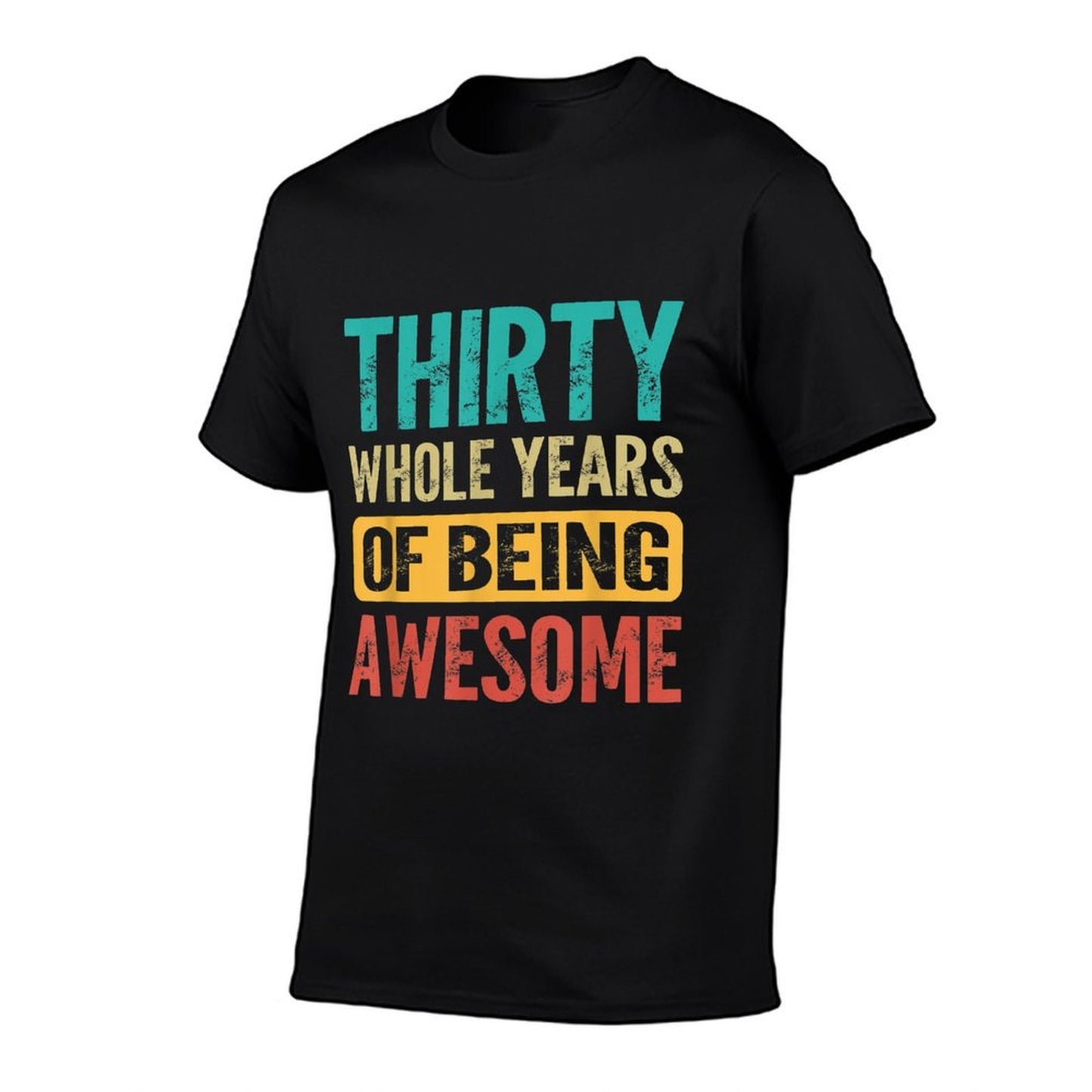 Thirty Whole 30 Years Old Awesome 30th Birthday Men Women Odor-resistant T-Shirt