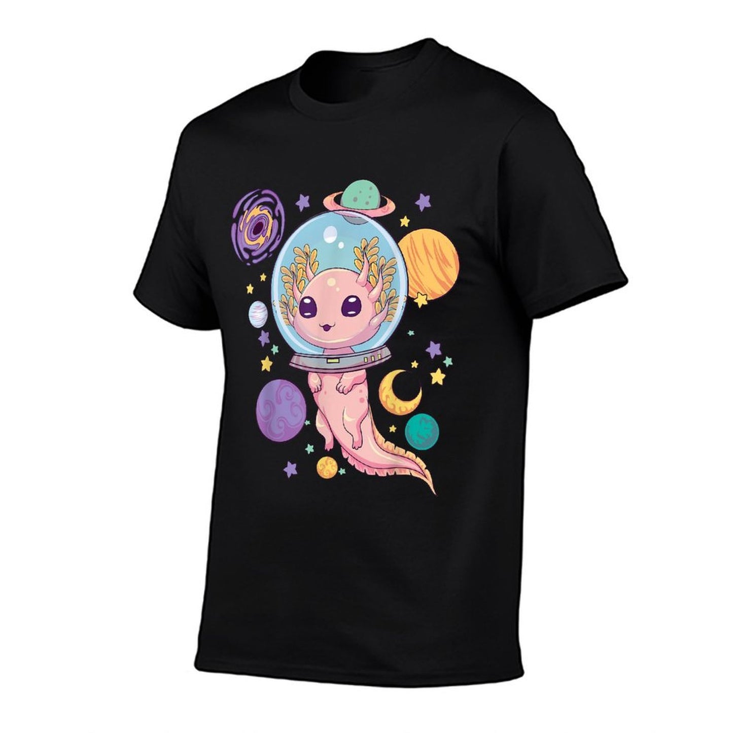 Space Axolotl Kawaii Pastel Goth Anime Aesthetic Goth Versatile T-Shirt